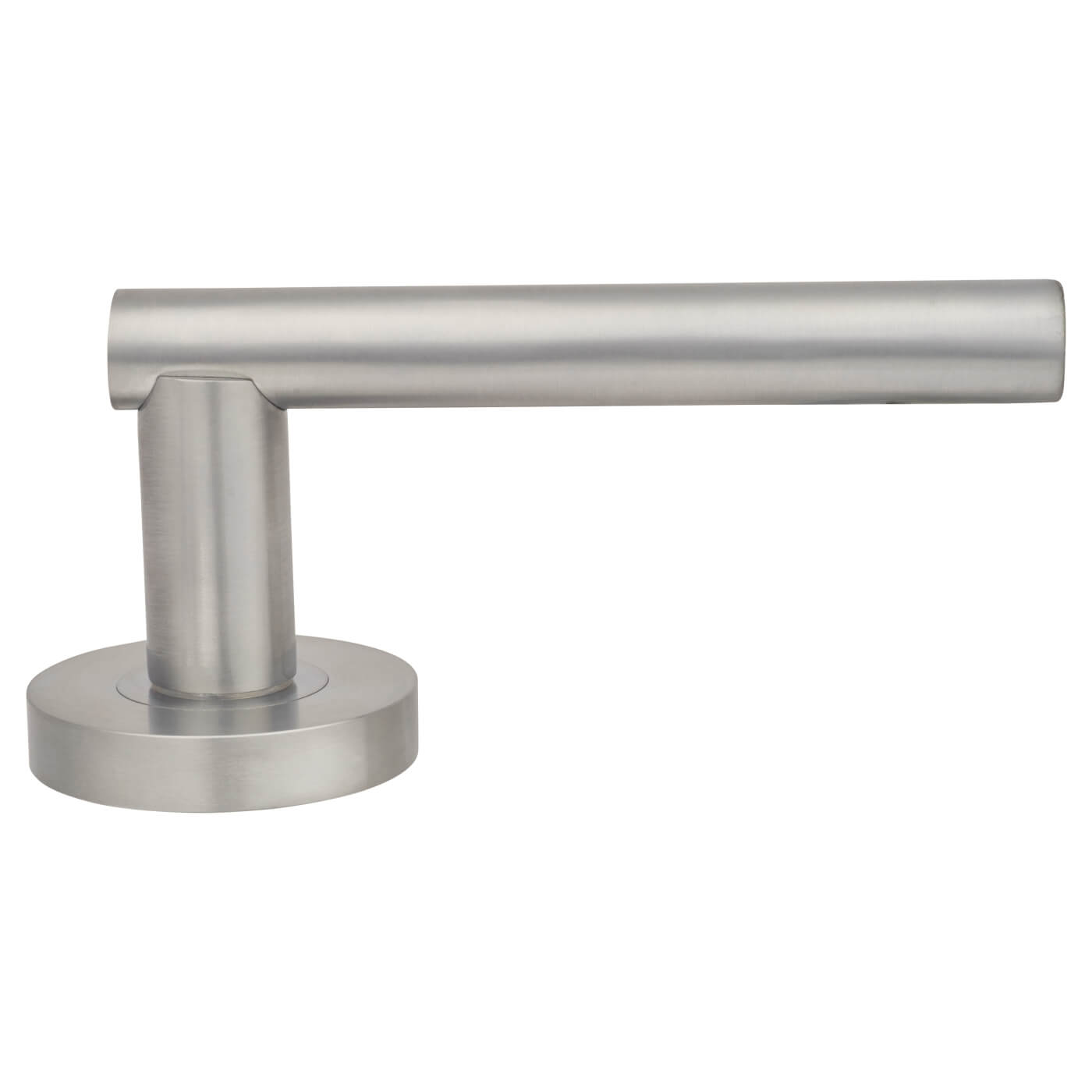 Satin Chrome Door Handles on Round Rose - Eden Range - view 4