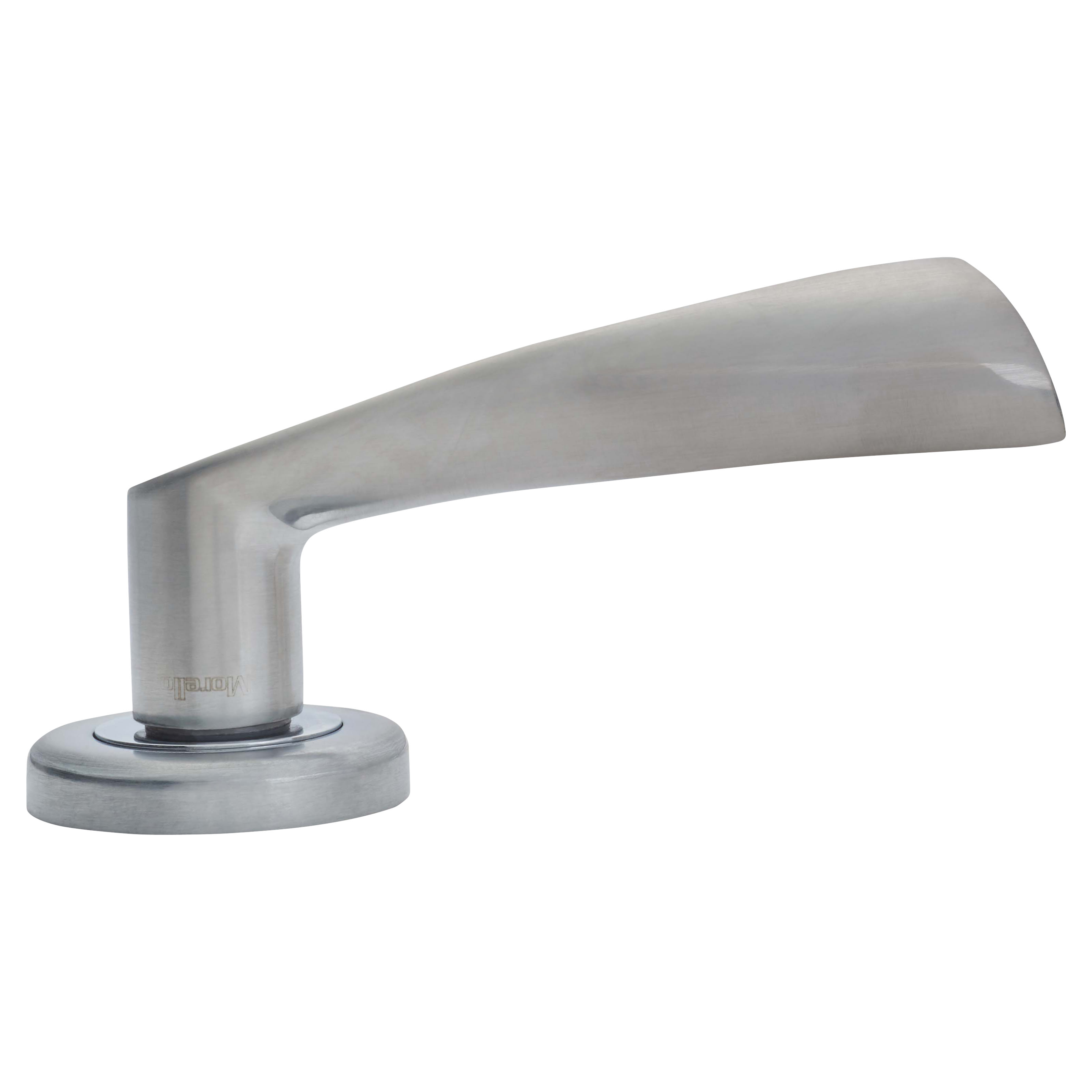 Polished/Satin Chrome Door Handles on Round Rose - Knightsbridge Range - view 4