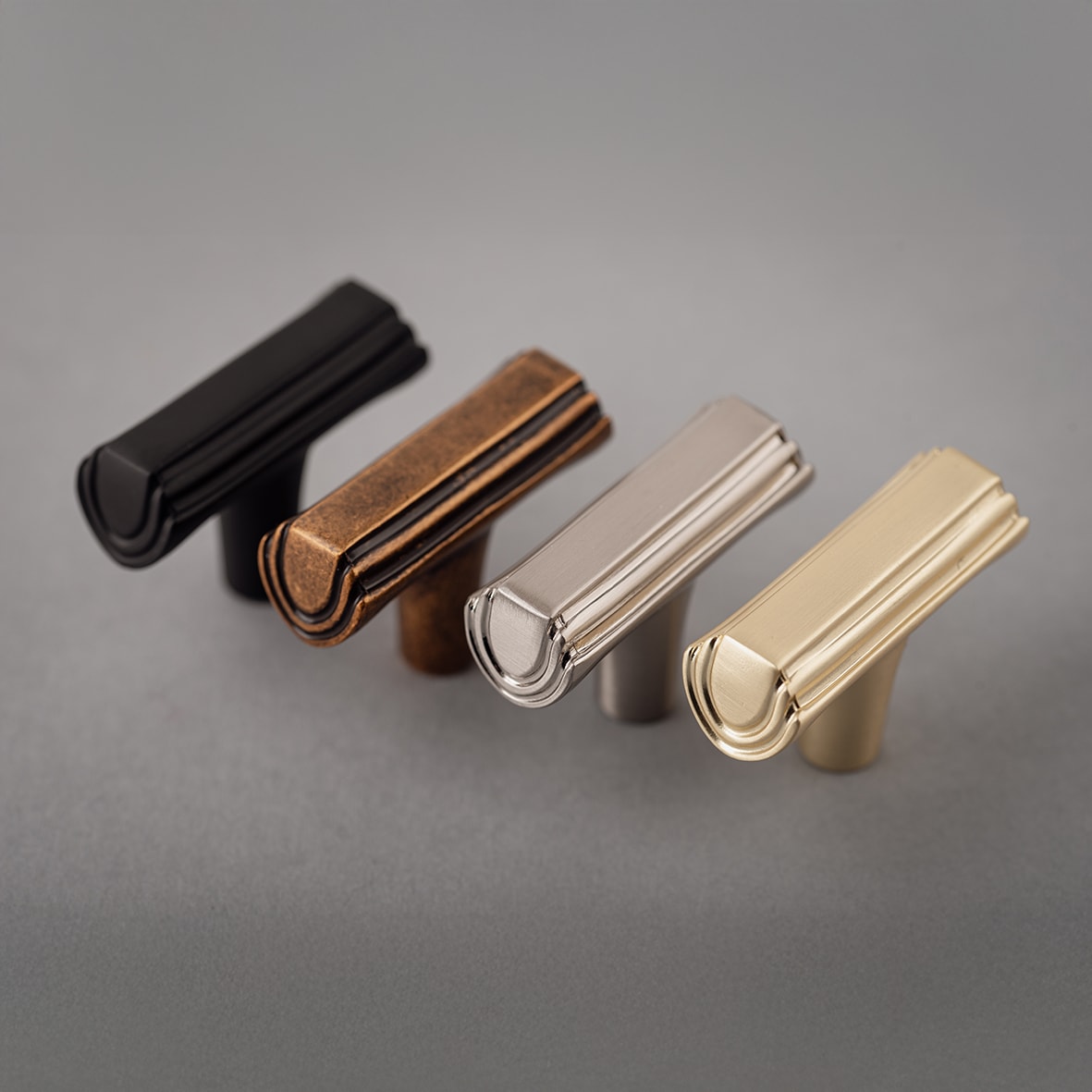 Filton 11mm T-Bar Cabinet Knob - 41 x 30mm - Antique Brass - view 4