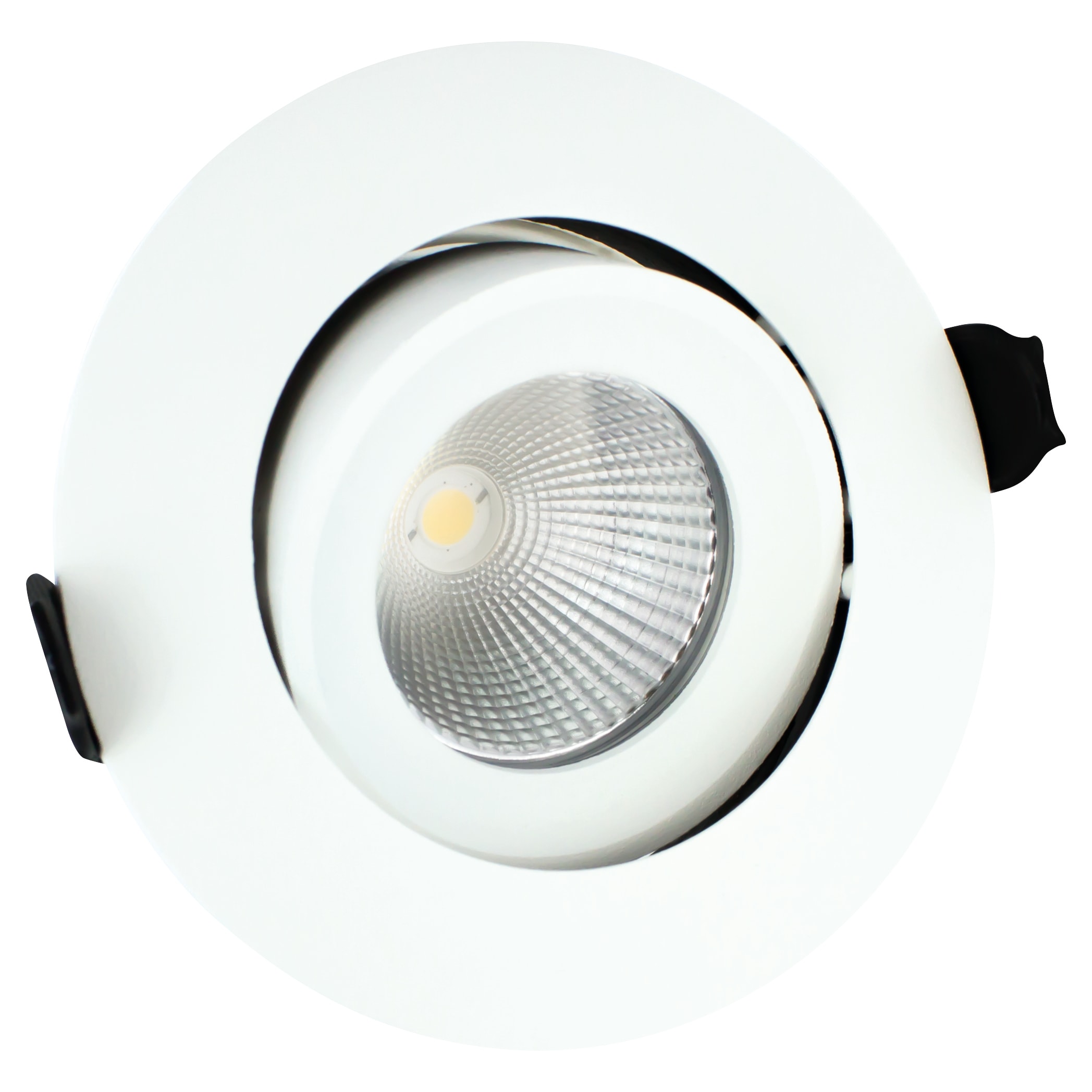 LED Lux Fire 6W Fire Rated 36° LED Dimmable Adjustable Downlight - 4000K - White - view 2