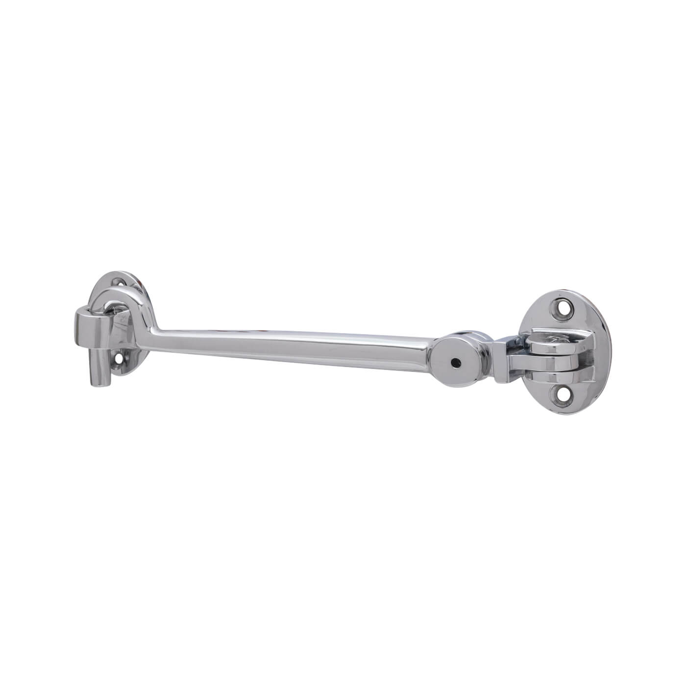 Heavy Duty Cabin Hook & Eye - 150mm Length - Polished Chrome - view 2