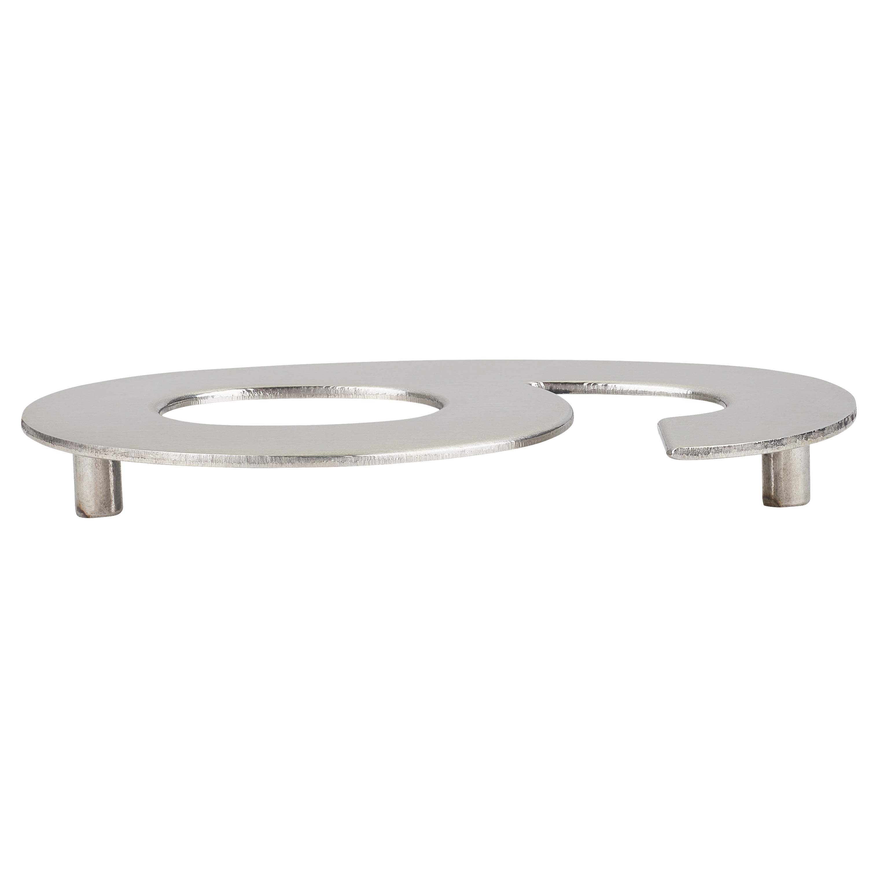 100mm Concealed Screw Fix Door Numeral - 6 / 9 - Satin Stainless Steel - view 3