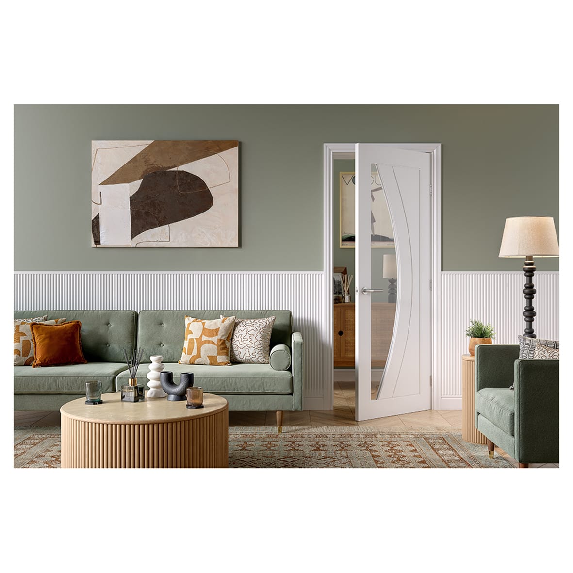 Polished Brass 3 Lever Sashlock Door Handles Pack - Genoa Range - view 2