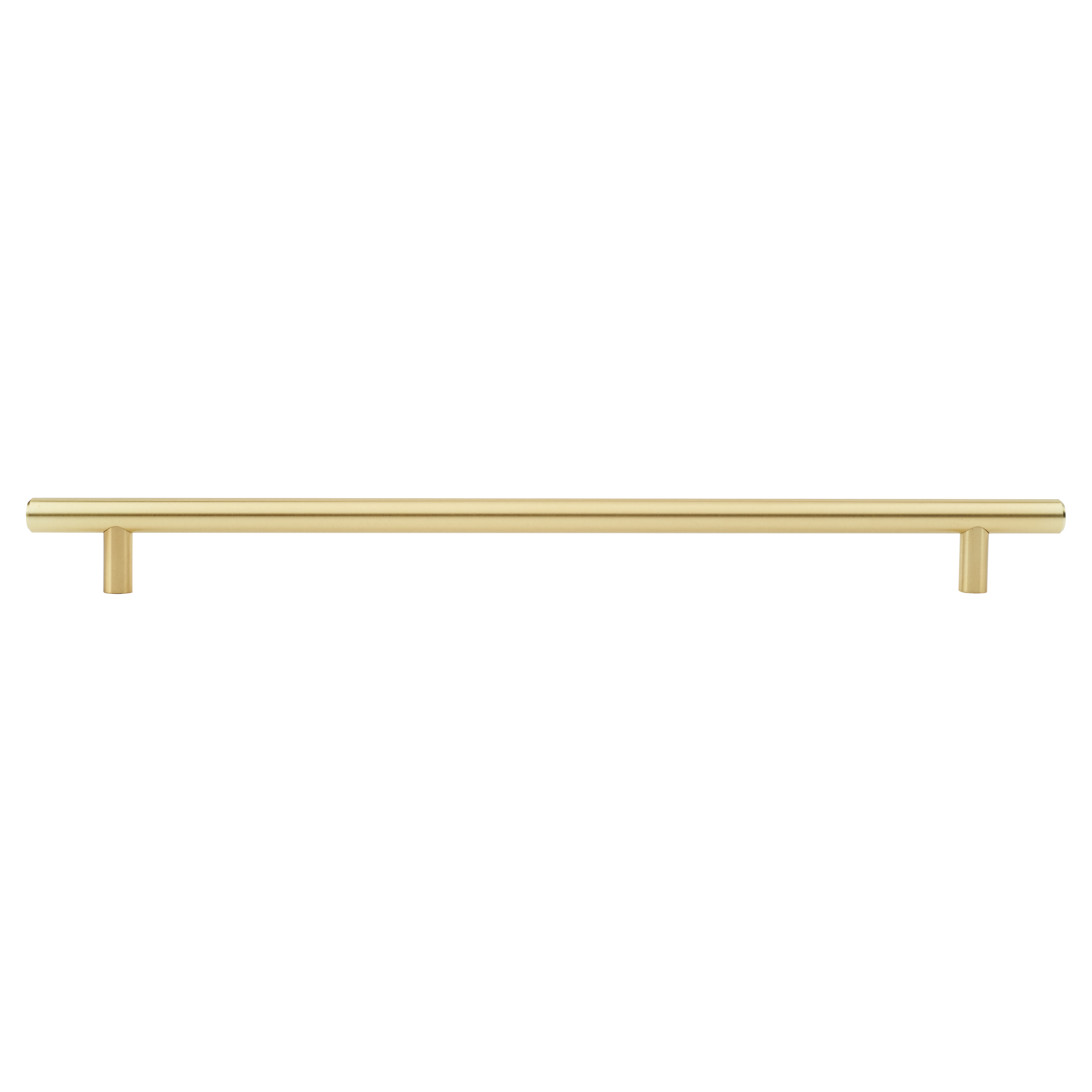 12mm T-Bar Cabinet Pull Handle - 288mm Centres - Satin Brass - view 2