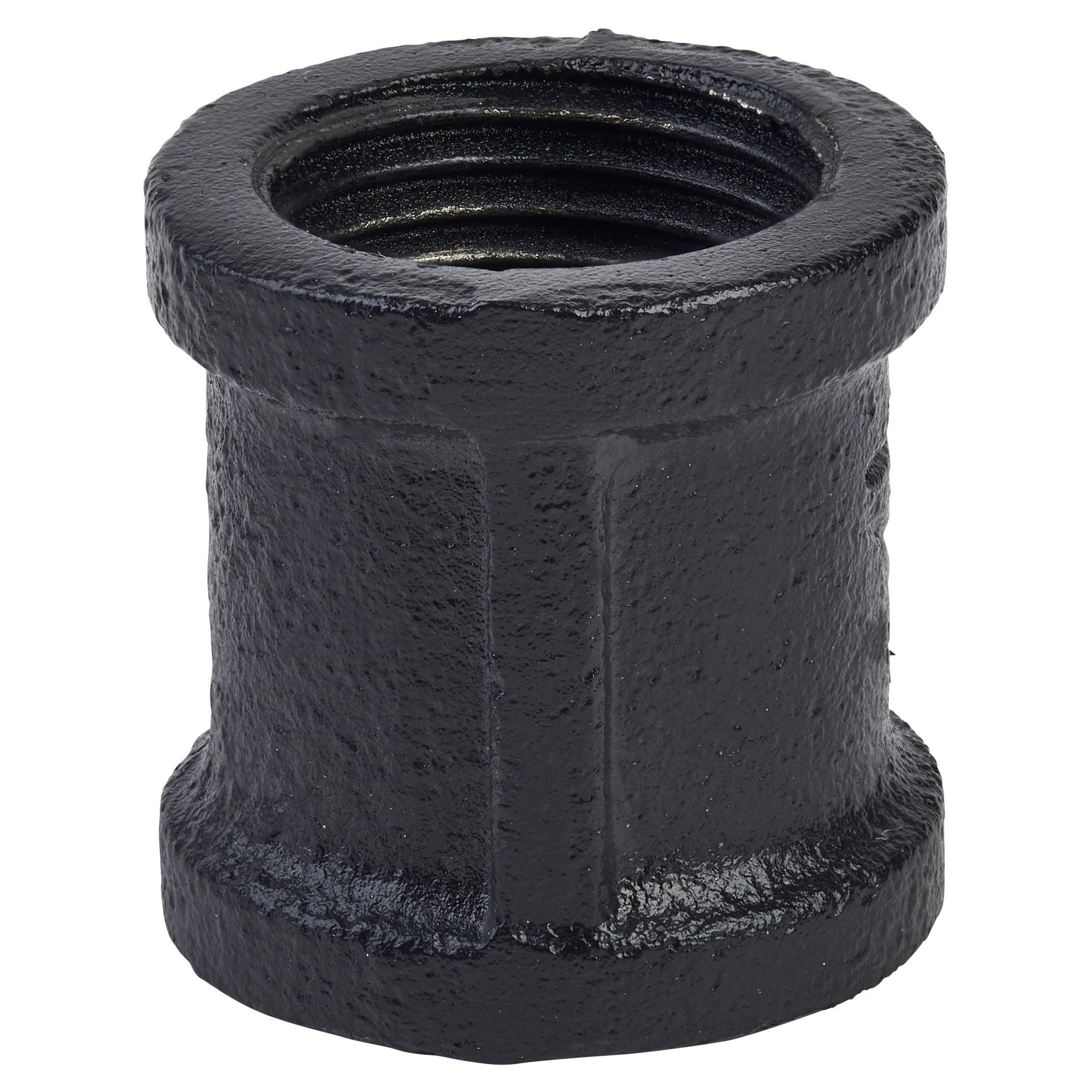 3/4" Pipe Shelving Iron Straight Pipe Connector - Black - view 2