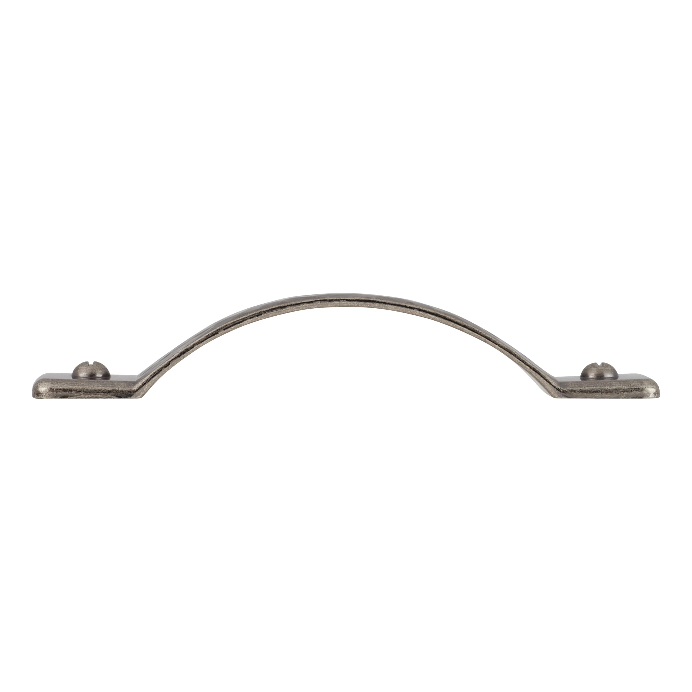 Mottled Bow Cabinet Pull Handle - 128mm Centres - Pewter - view 3