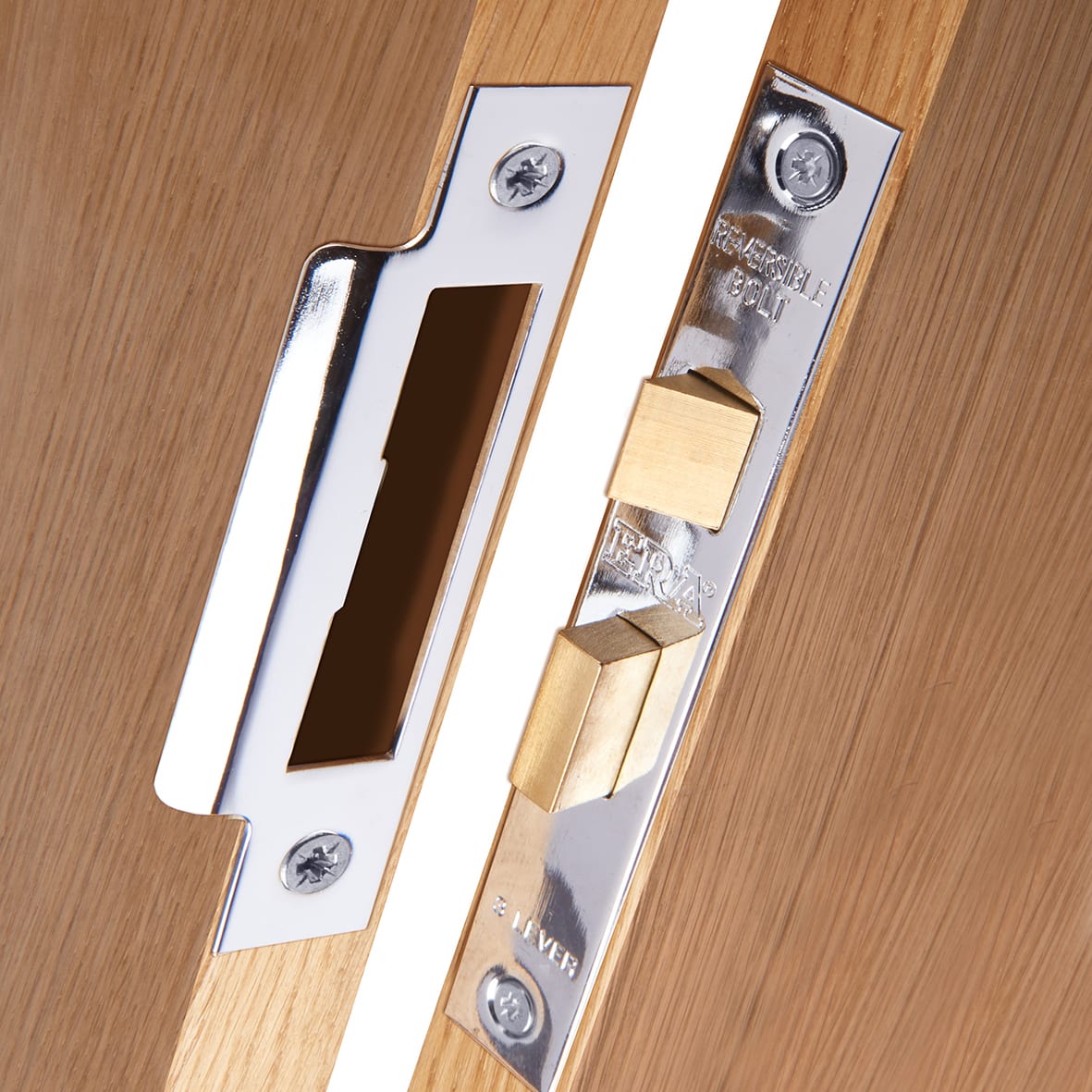3 Lever Sashlock - 76mm Case - 56mm Backset - Polished Chrome - view 4