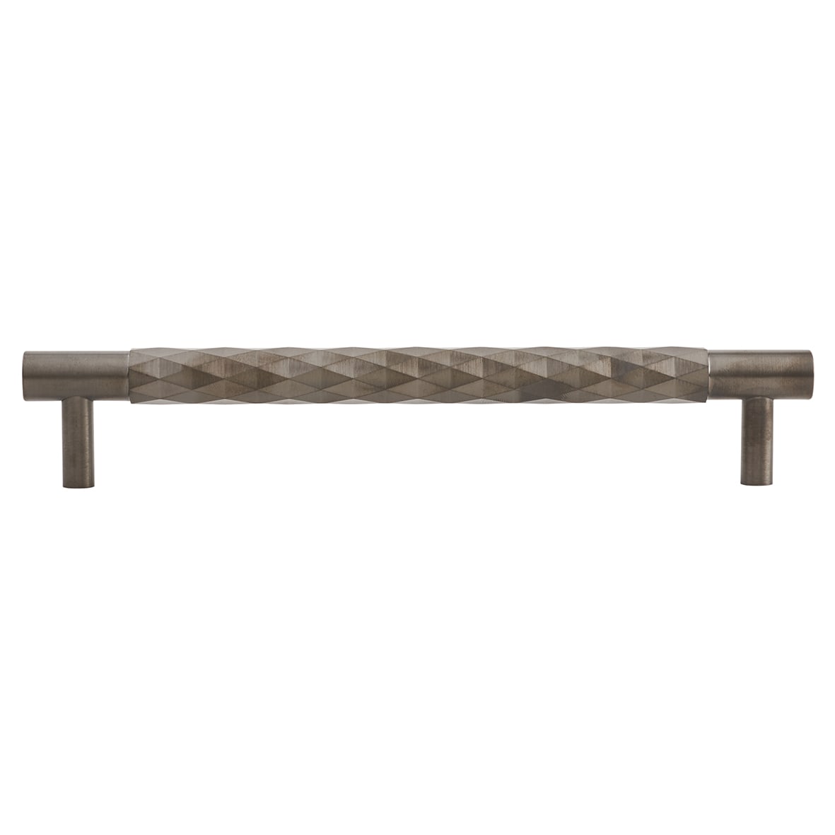 Diamond Cut 14mm T-Bar Cabinet Pull Handle - 160mm Centres - PVD Dark Bronze - view 2