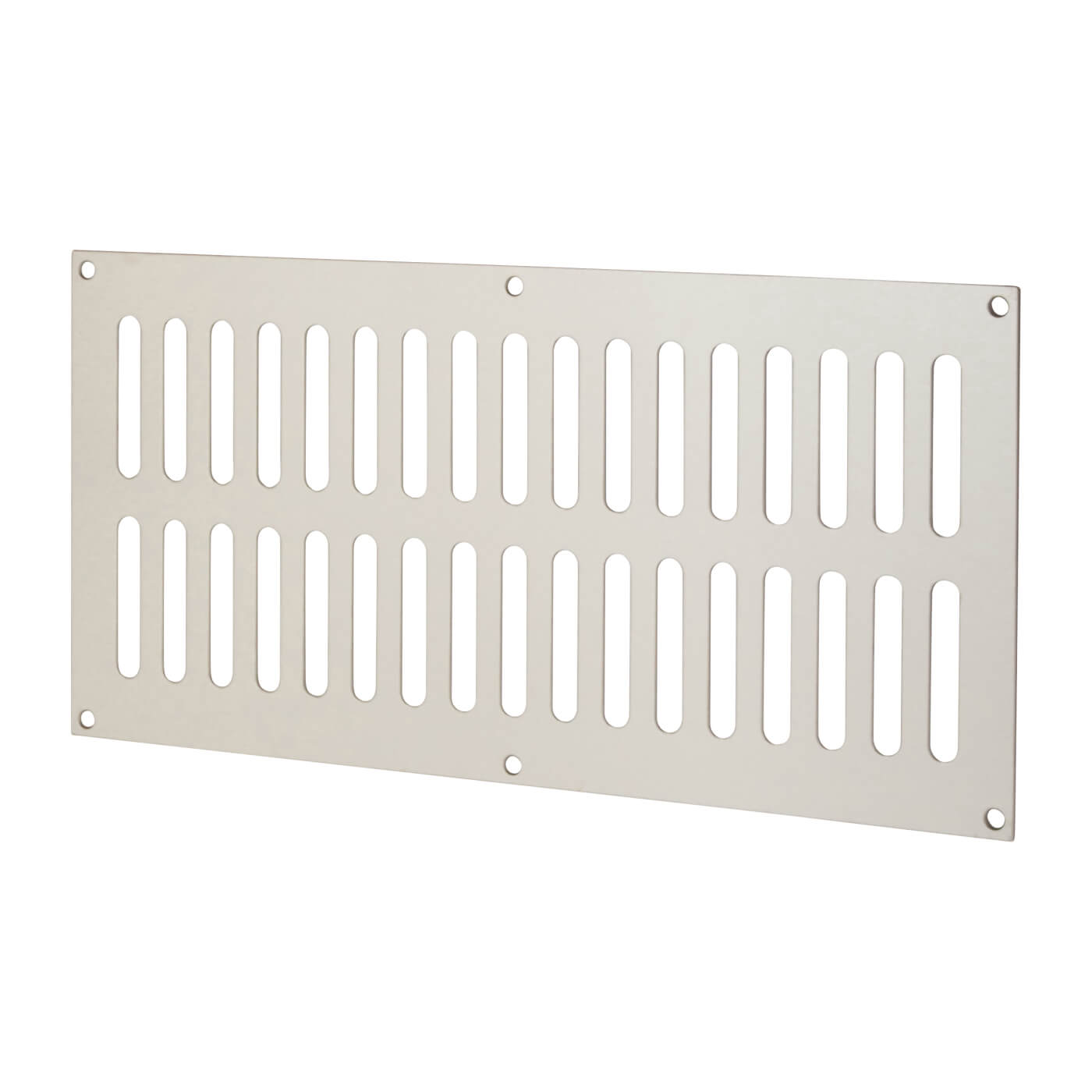 Plain Slotted Vent - 305 x 152mm - 11590mm² Free Air Flow - Satin Stainless Steel - view 2