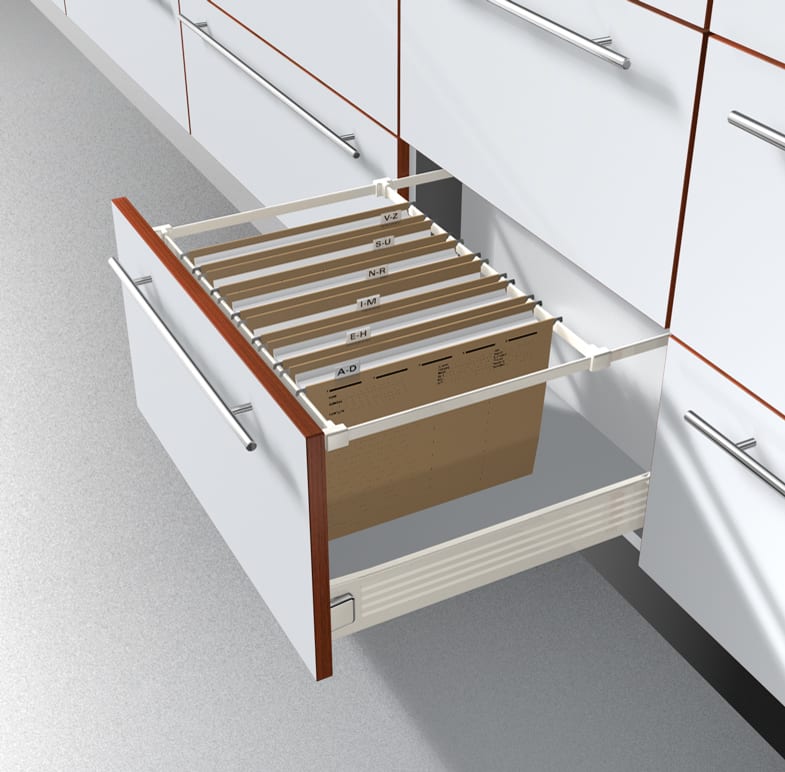 Metafile Filing Drawer Frame - To Suit Drawers 275-600mm Wide and 450-550mm Deep - view 2
