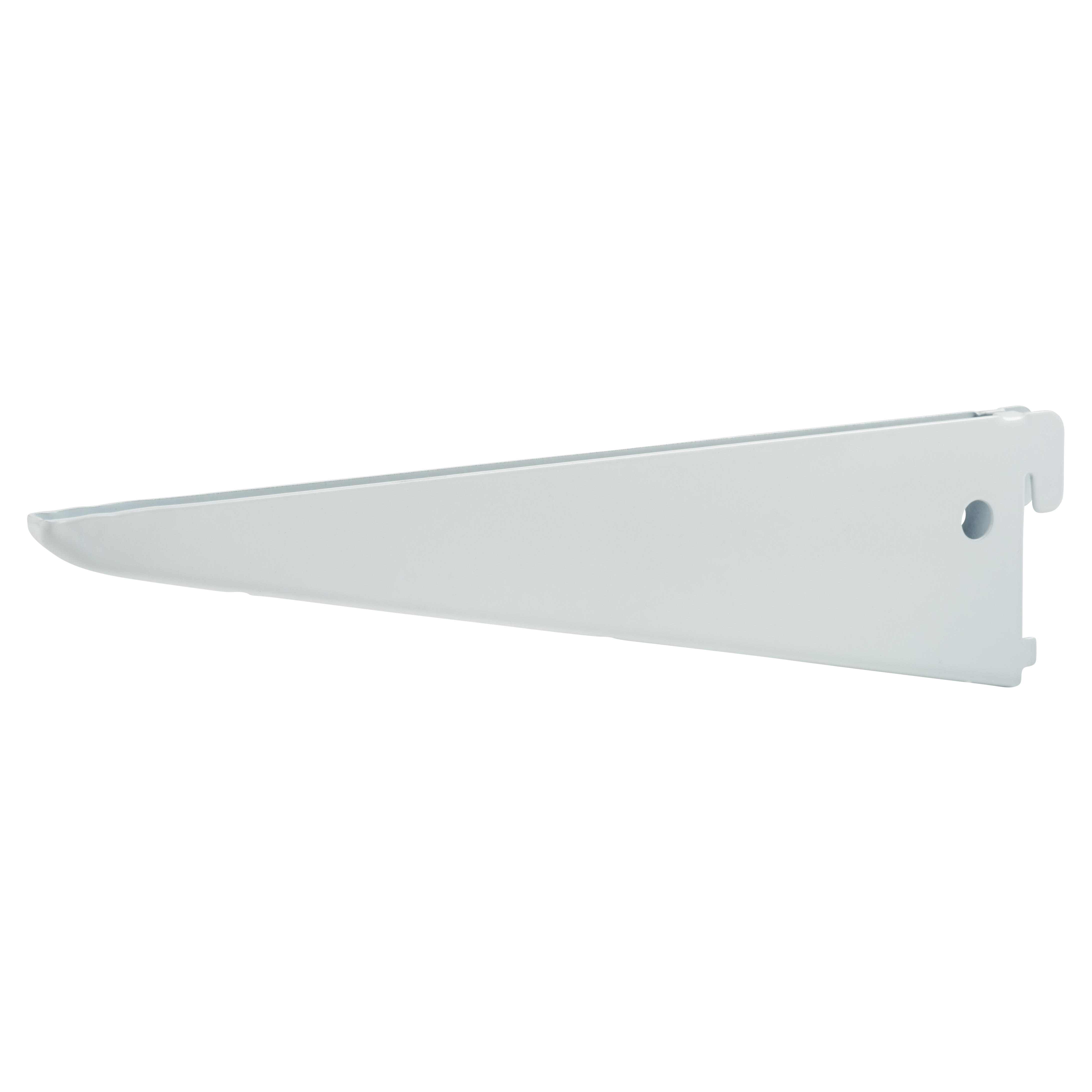 Twin Slot Shelf Bracket - 220mm Length - White - view 2