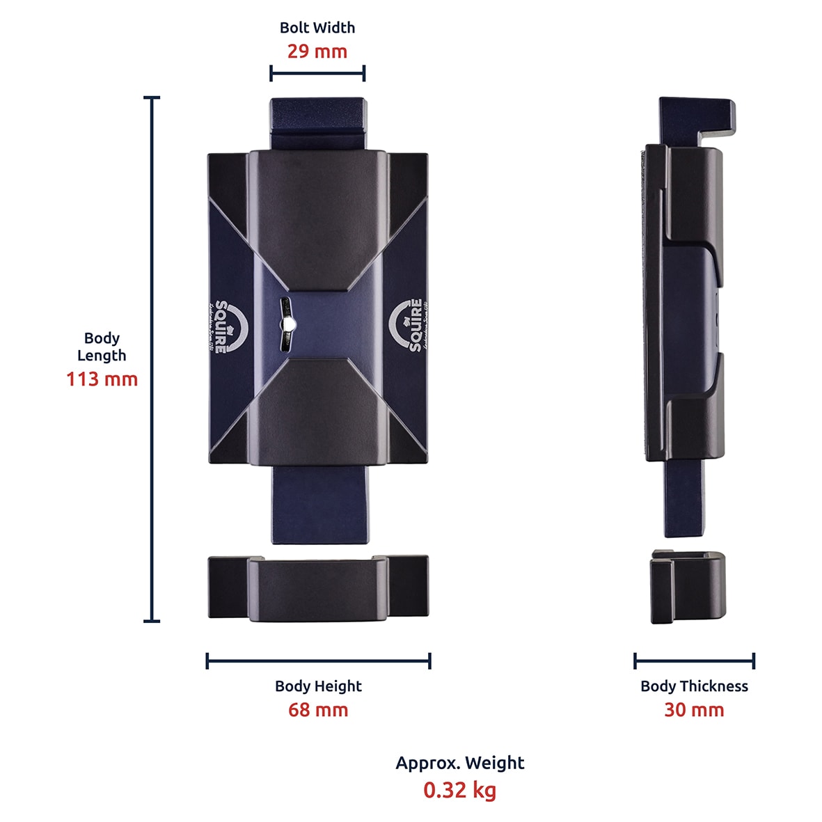 KeyBolt - 113 x 68mm - Grey - view 5