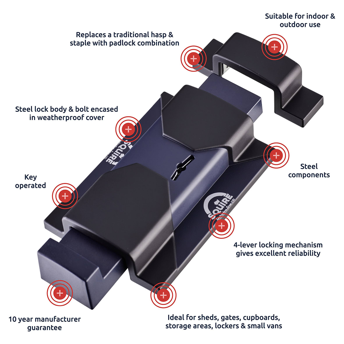 KeyBolt - 113 x 68mm - Grey - view 6