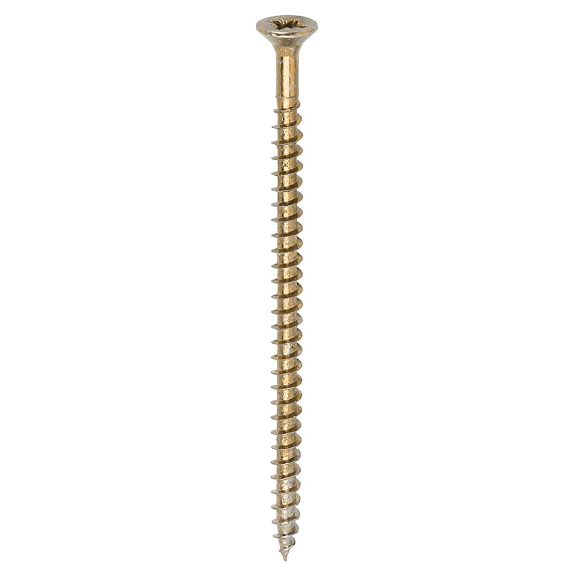 Solo Chippy Pozi Countersunk Wood Screws - 4.5 x 80mm - Yellow Zinc - Pack of 200 - view 3