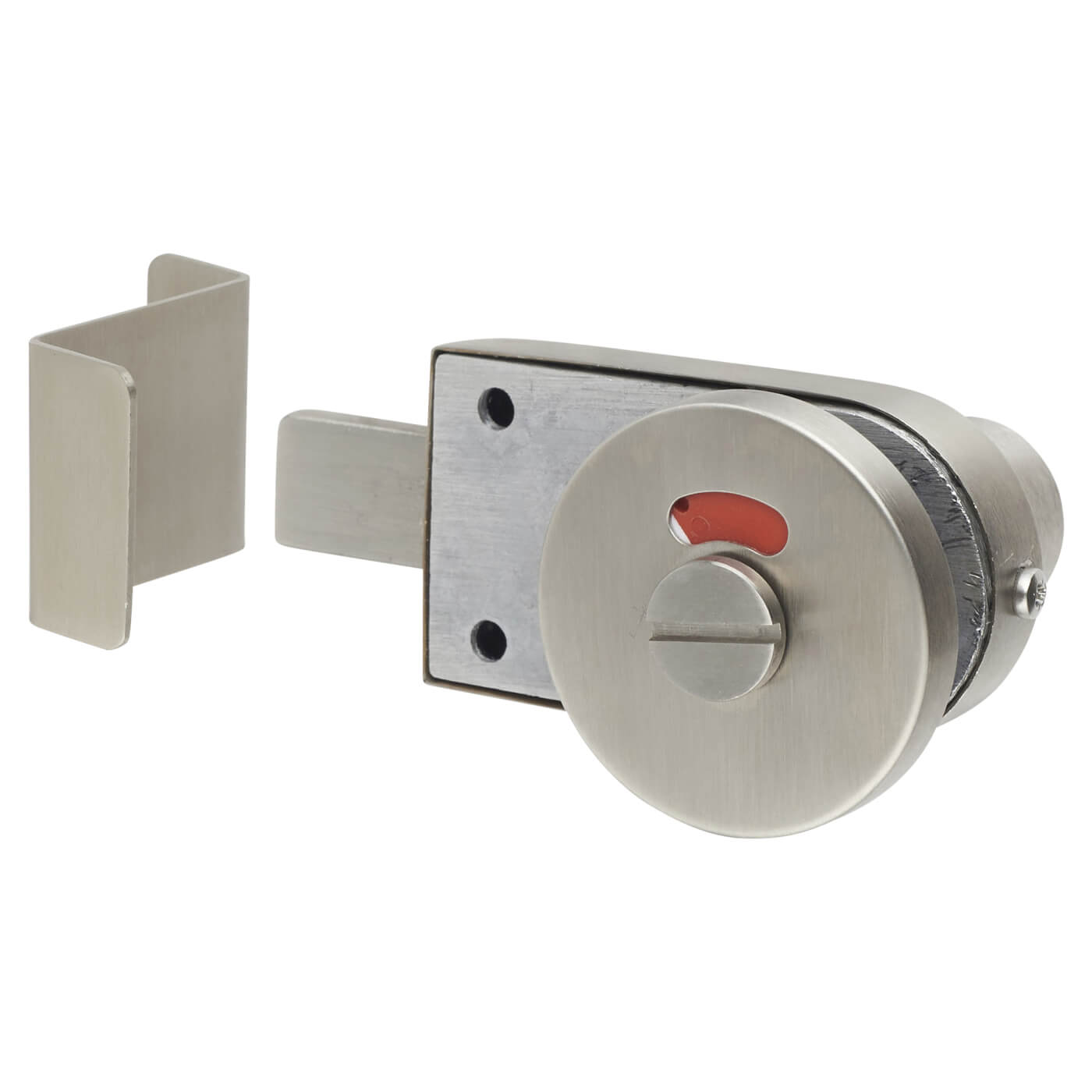 Cubicle Indicator Bolt - 12-13mm Panels - Left Hand - 304 Stainless Steel - view 3