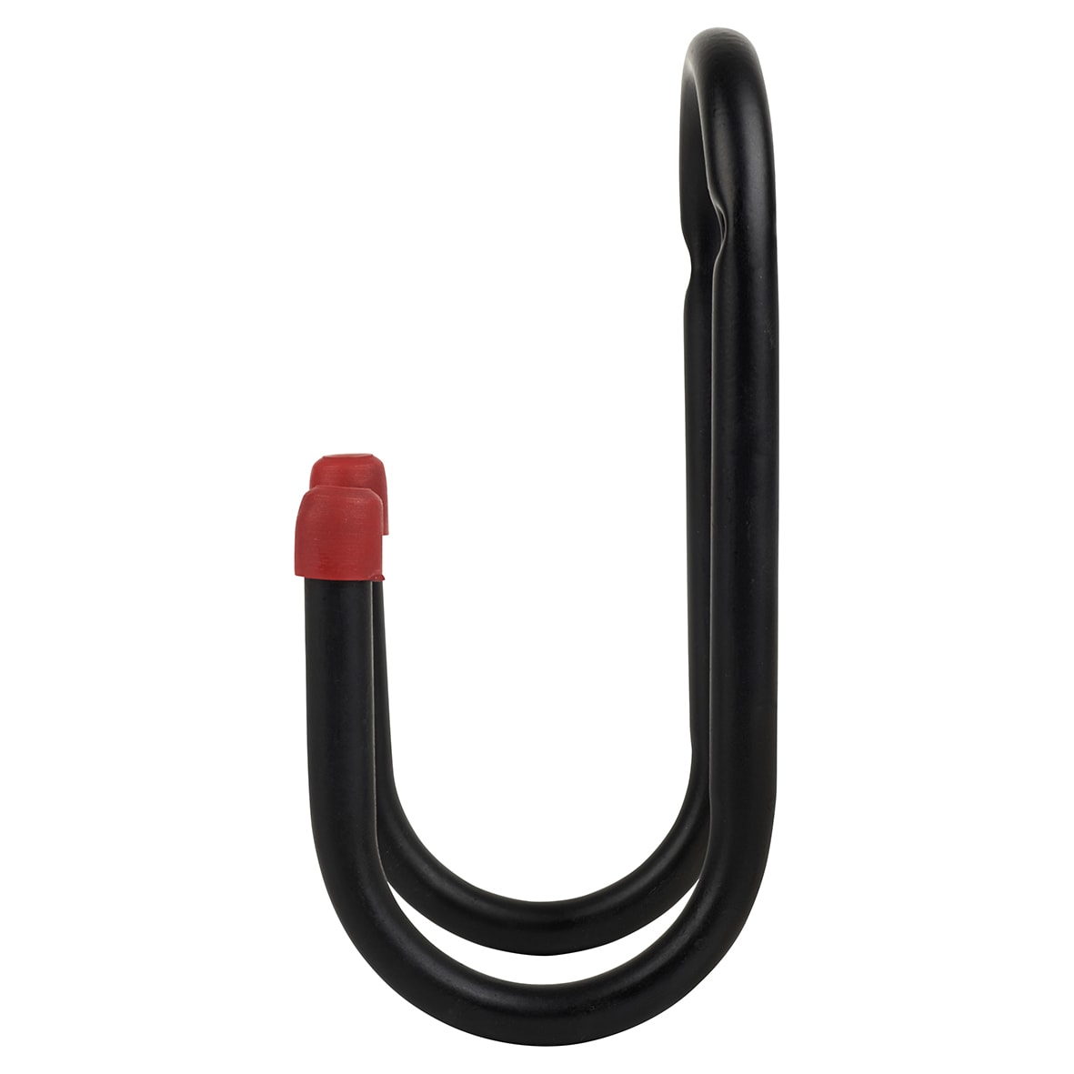 Tubular Garage and Shed Double Storage Hook - 50mm Depth - Black & Red - view 2