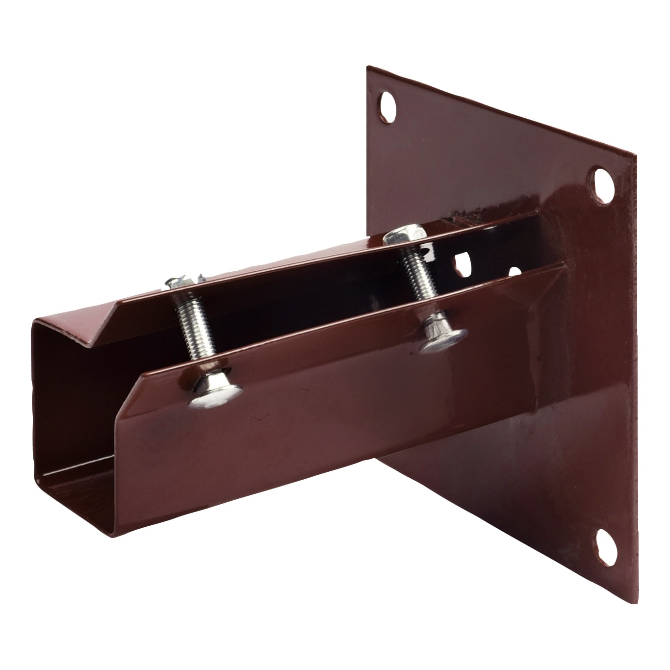 Bolt Down Fence Post Shoe - Bolt Secure - 50 x 50mm - Oxide Red - view 3