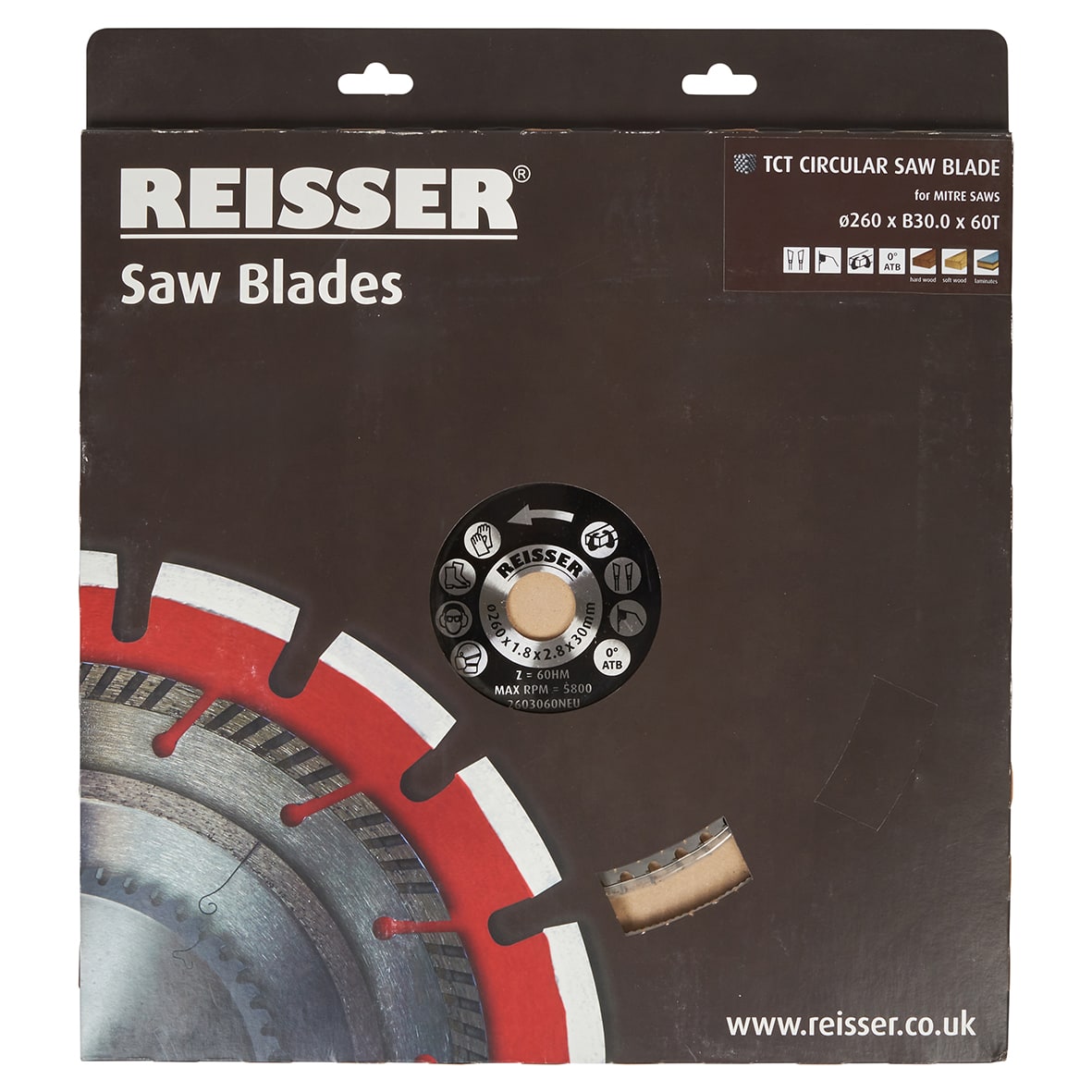 TCT Circular Saw Blade - 260 x 30mm - 60T - Wood - view 2