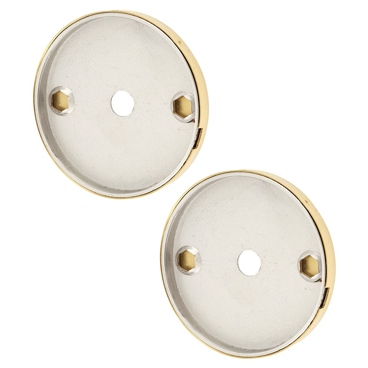 PVD Brass Rose Set for 19mm Door Pull Handles - 52 x 6mm - view 3