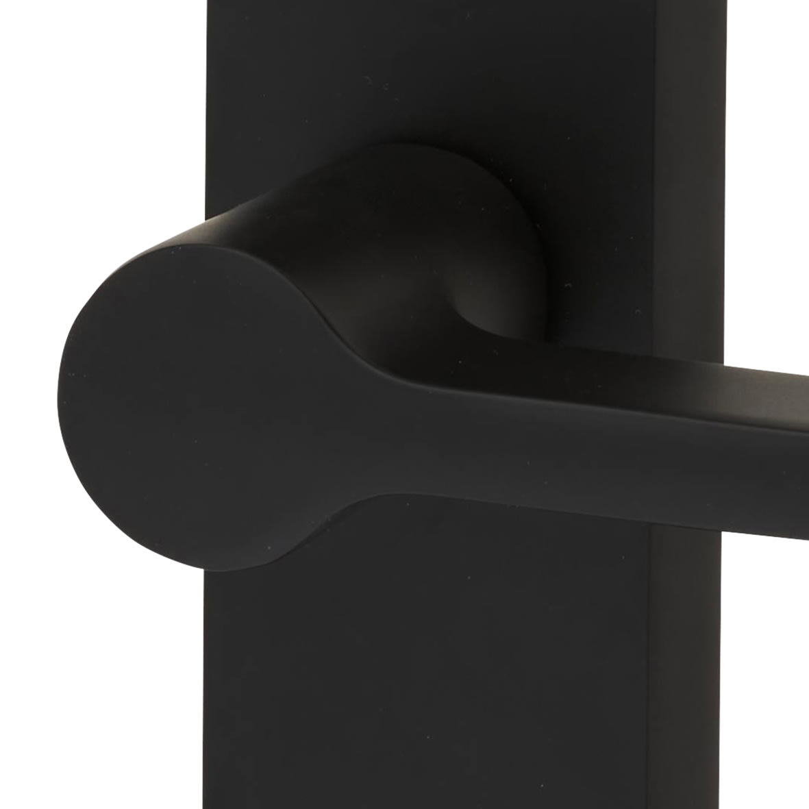 Matt Black Latch Door Handles Pack - Farley Range - view 6