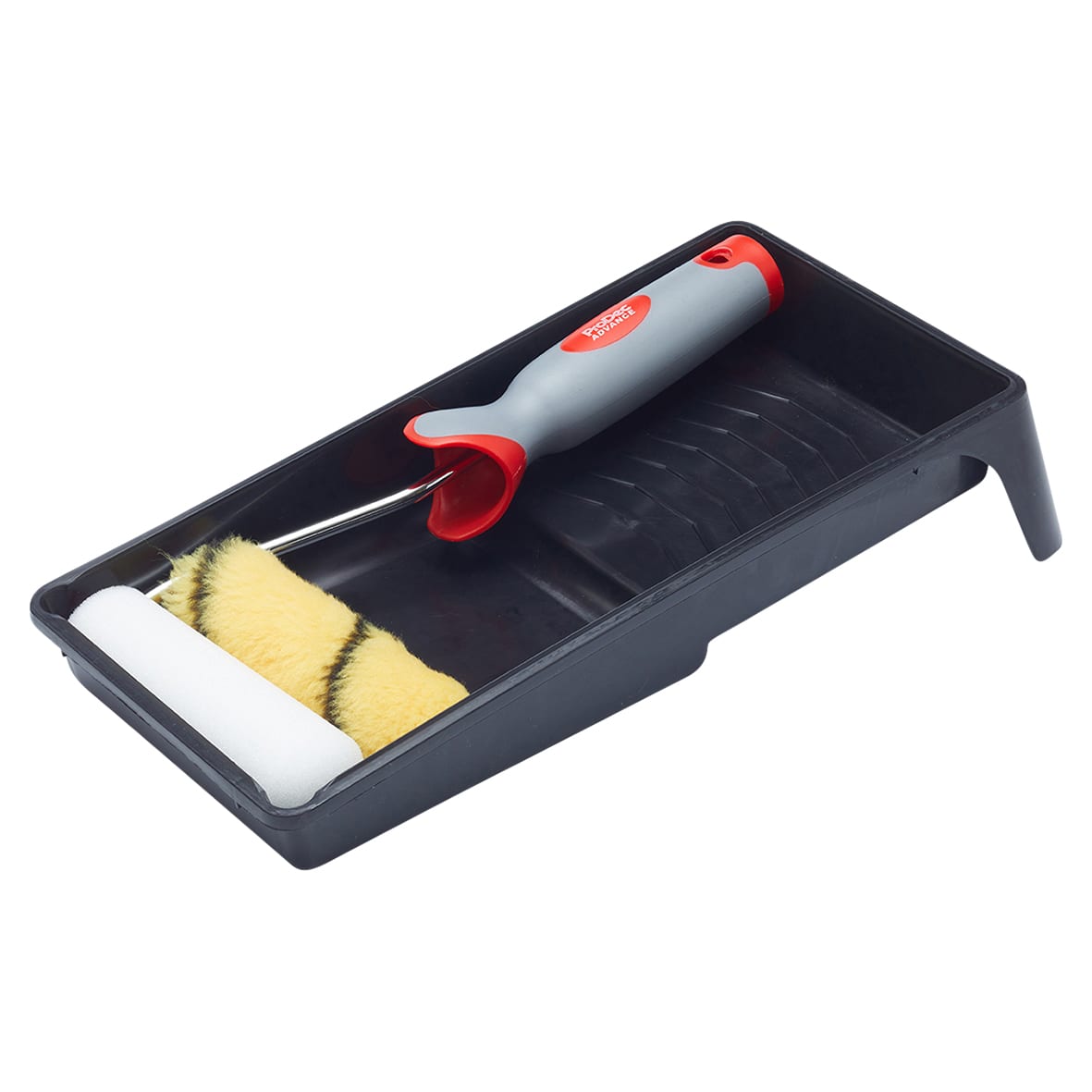 Twin Head Medium Pile Mini Paint Roller & Tray - 102mm/ 4" Width - view 2