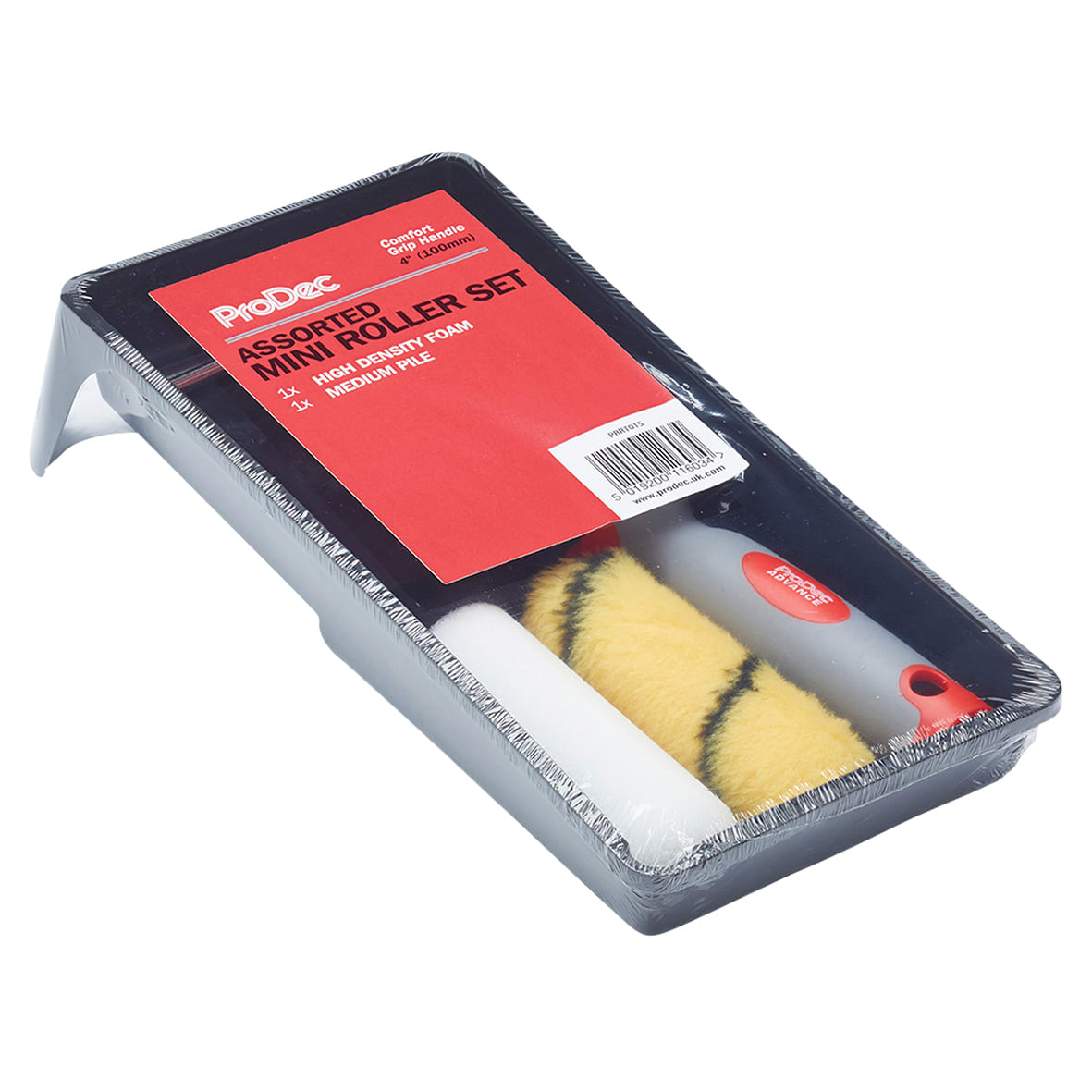 Twin Head Medium Pile Mini Paint Roller & Tray - 102mm/ 4" Width - view 4