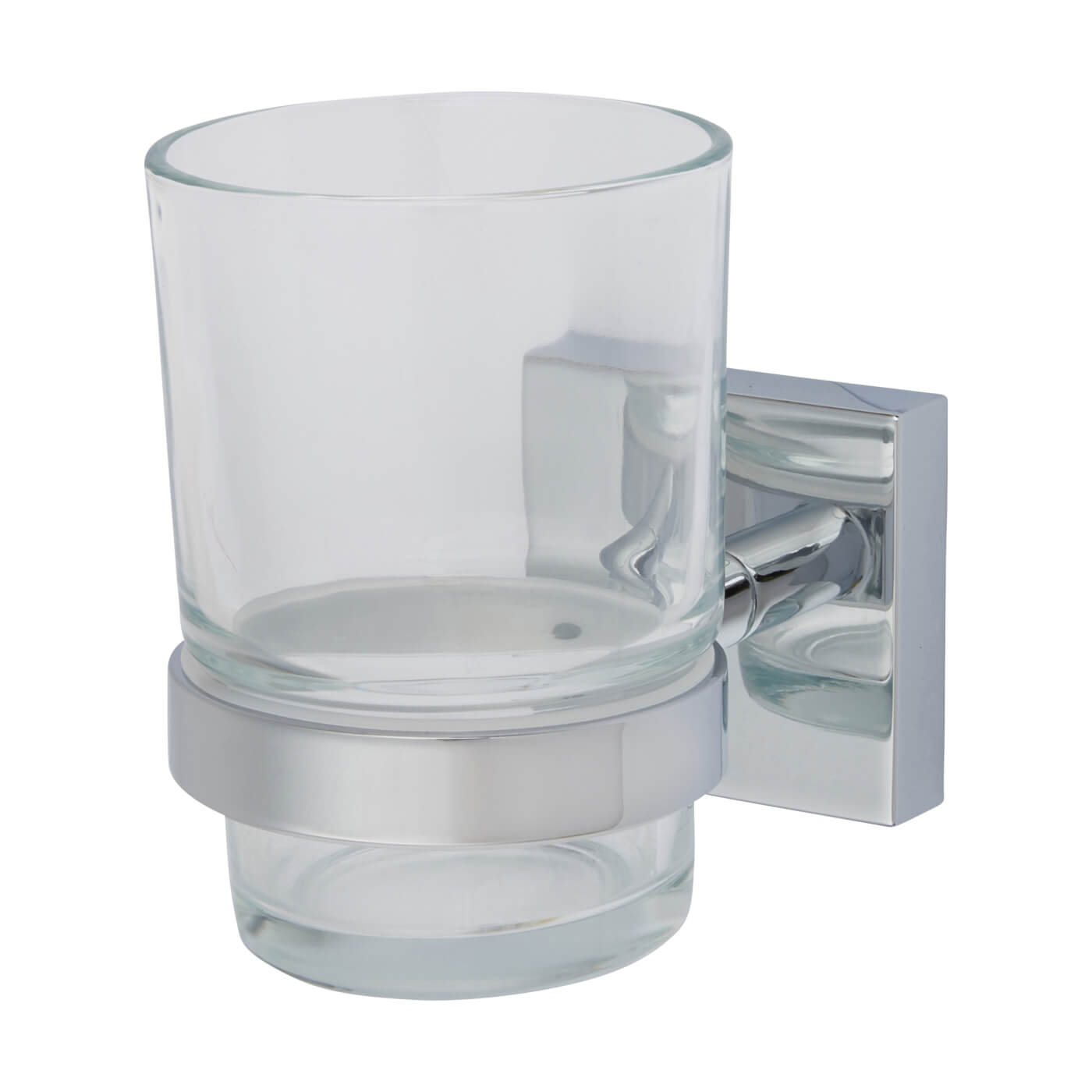 Chester Tumbler & Holder - 96 x 68 x 106mm - Polished Chrome - view 2