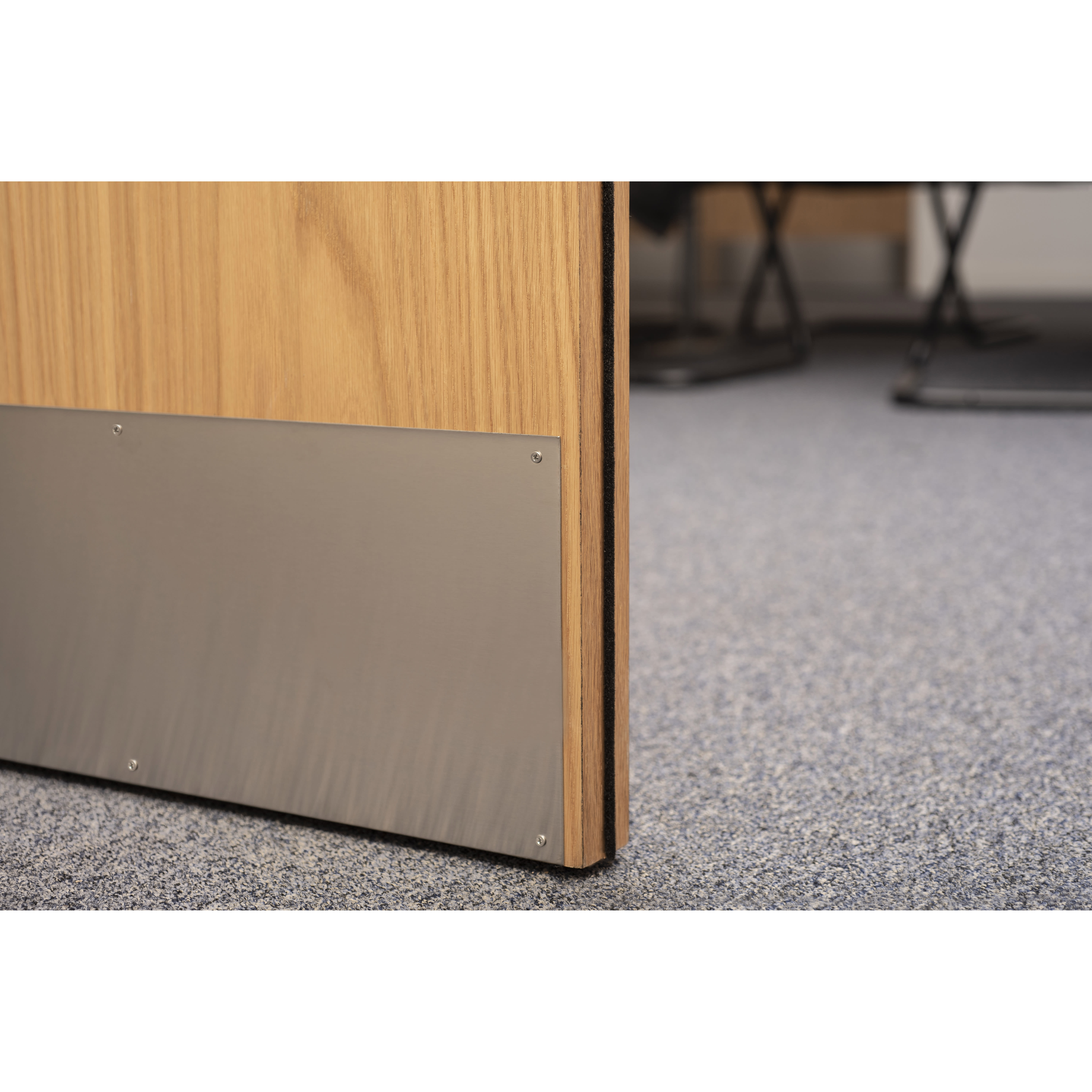 430 Stainless Steel Kick Plate / Finger Plate - Made to Measure - 1.2mm - Satin - view 4