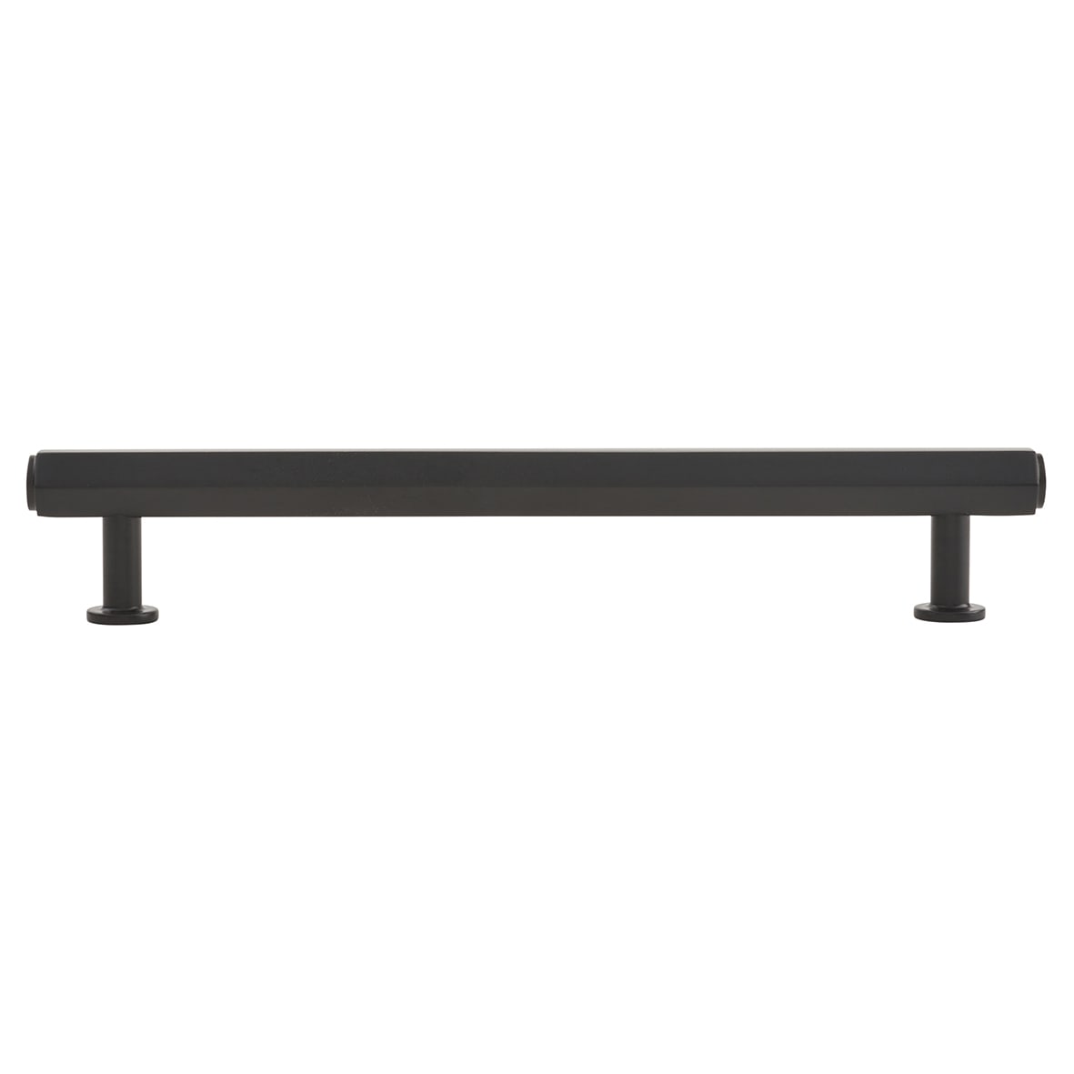 Vesper Hex 14mm T-Bar Cabinet Pull Handle - 160mm Centres - Matt Black - view 2