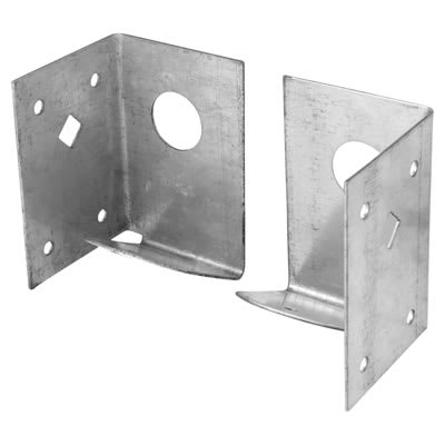 Arris Rail Fence Support Bracket - 90 x 60mm - Galvanised - view 2