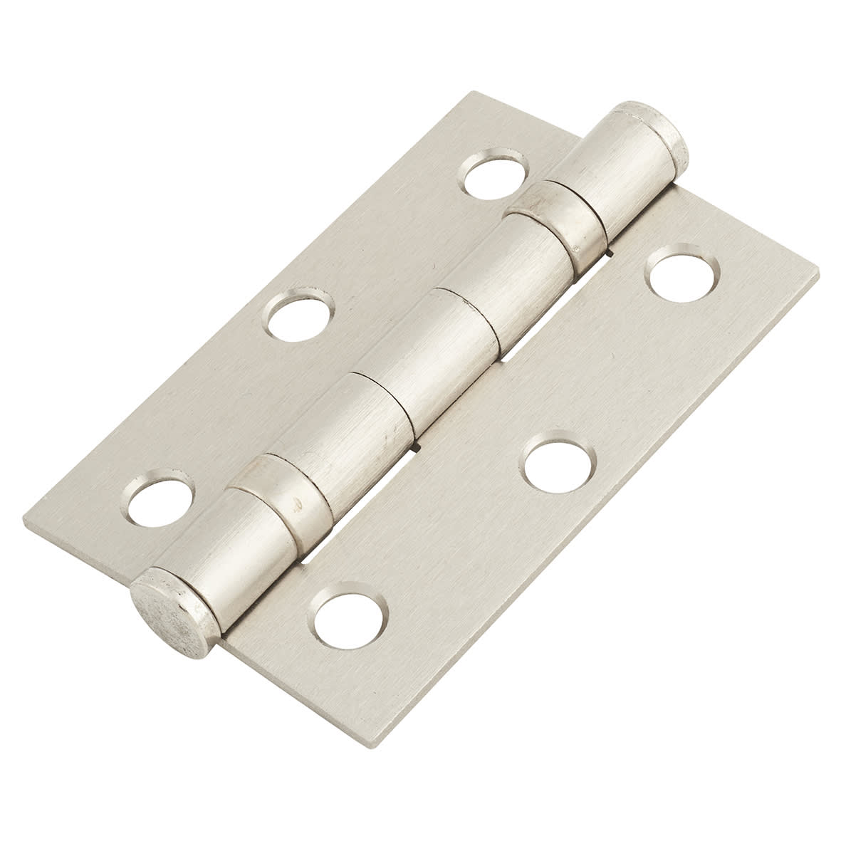 Satin Nickel Knurled Latch Door Handles on Rose Pack - Passage - Textura Range - view 4