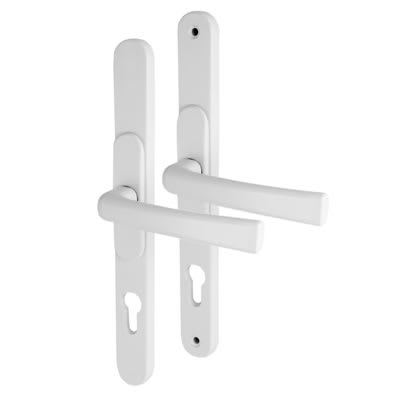 White Adjustable uPVC Multipoint Door Handles - 59-96mm c/c - view 2