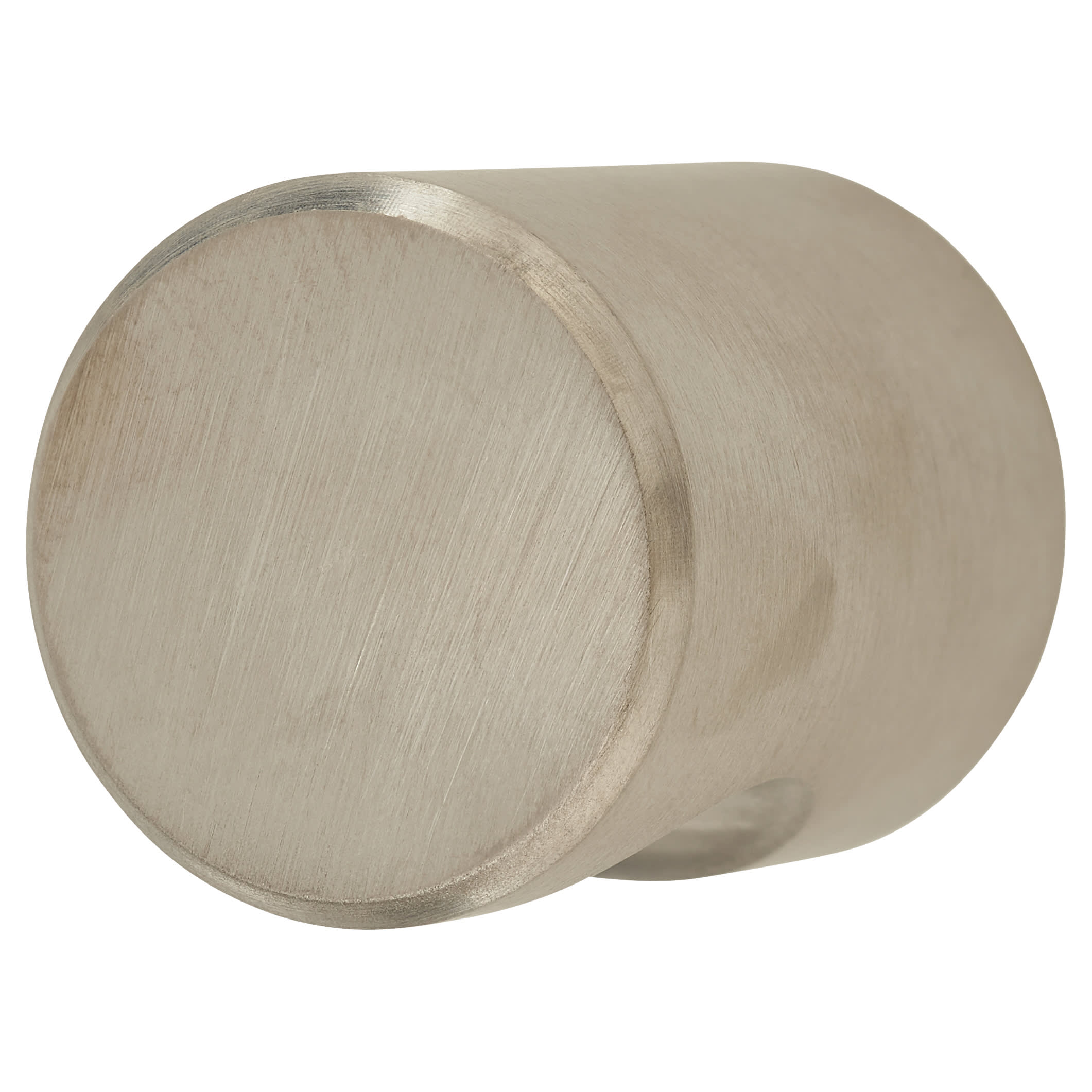 Solid Turned Cylinder Cabinet Knob - 25mm Diameter - Satin Stainless Steel - view 2