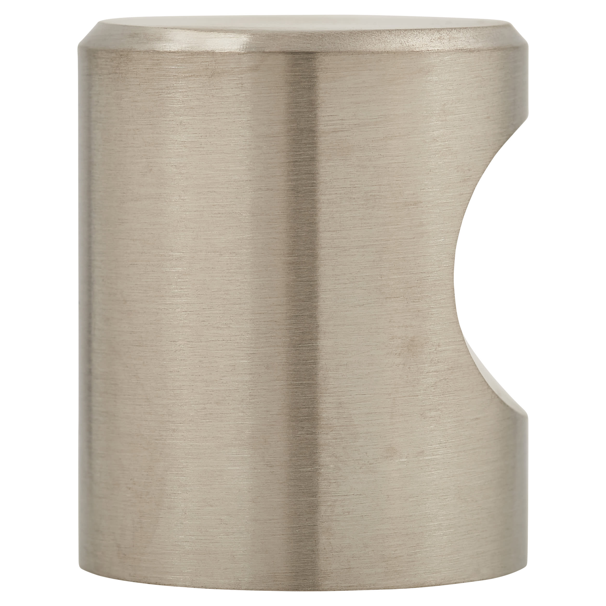 Solid Turned Cylinder Cabinet Knob - 25mm Diameter - Satin Stainless Steel - view 3