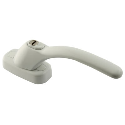 uPVC/Timber Tilt & Turn Espagnolette Locking Multipoint Window Handle - Dual - White - view 2