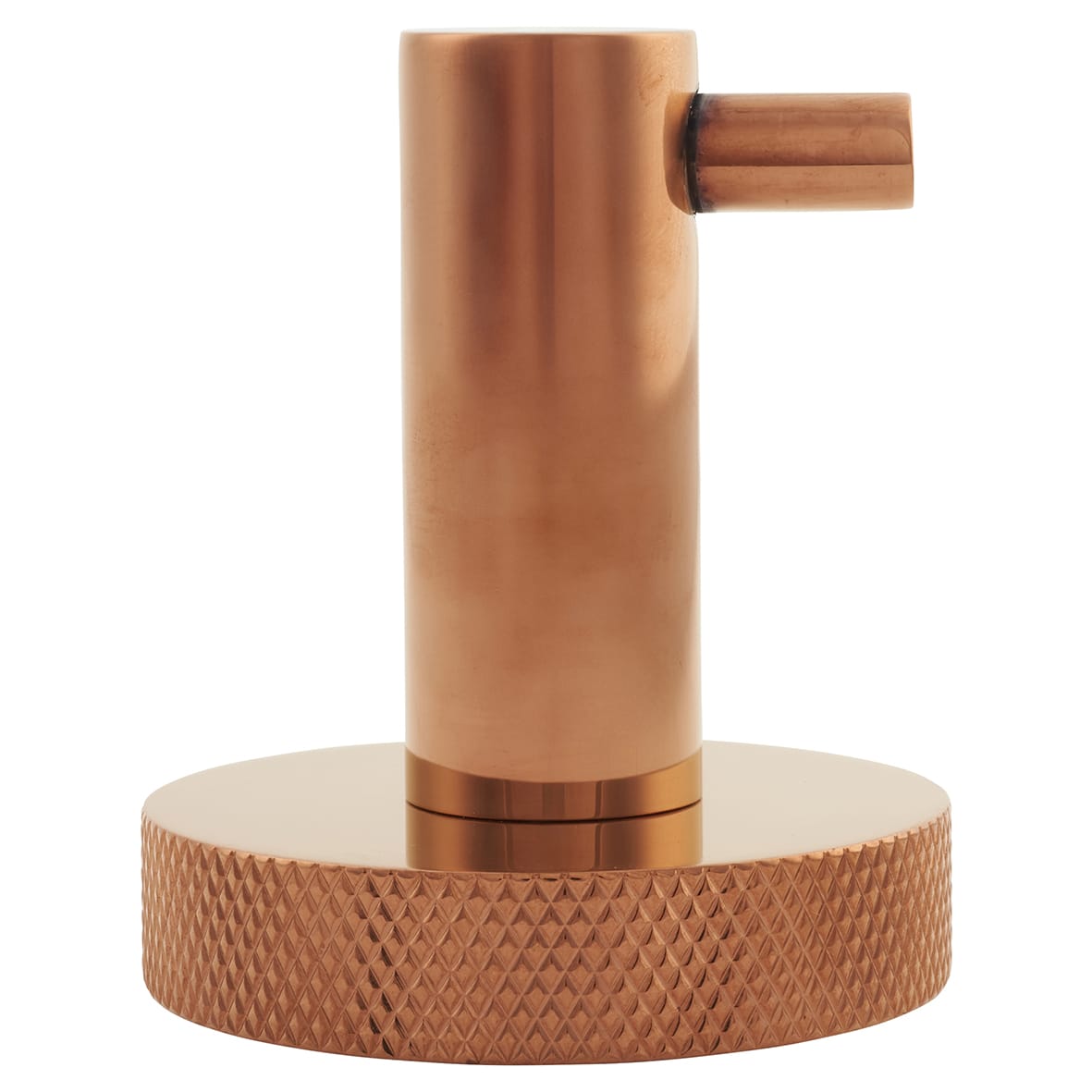 Knurled Robe Hook - 57 x 30 x 60mm - Bronze - view 2