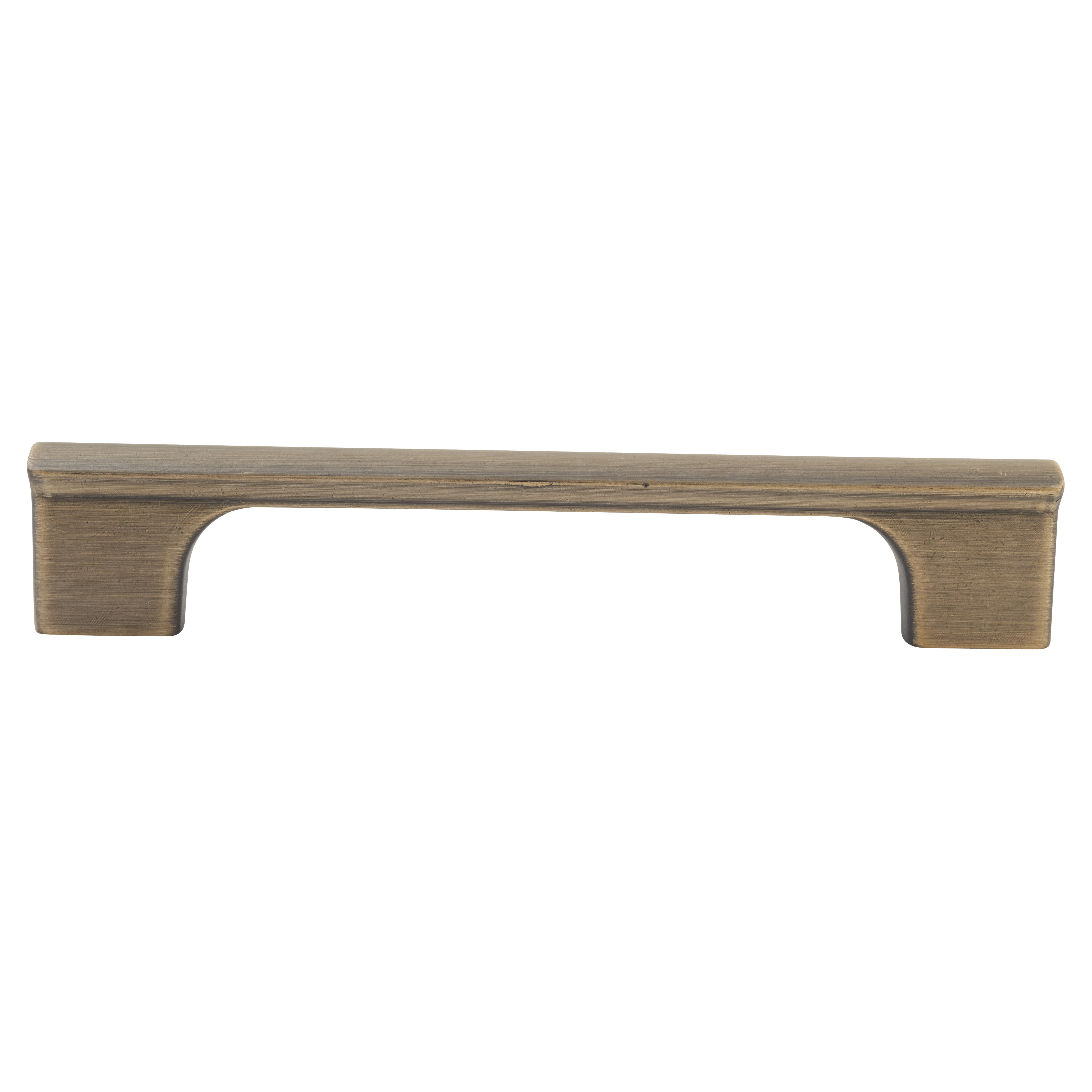 Vault 11mm D-Bar Cabinet Pull Handle - 128mm Centres - Distressed Brass - view 2