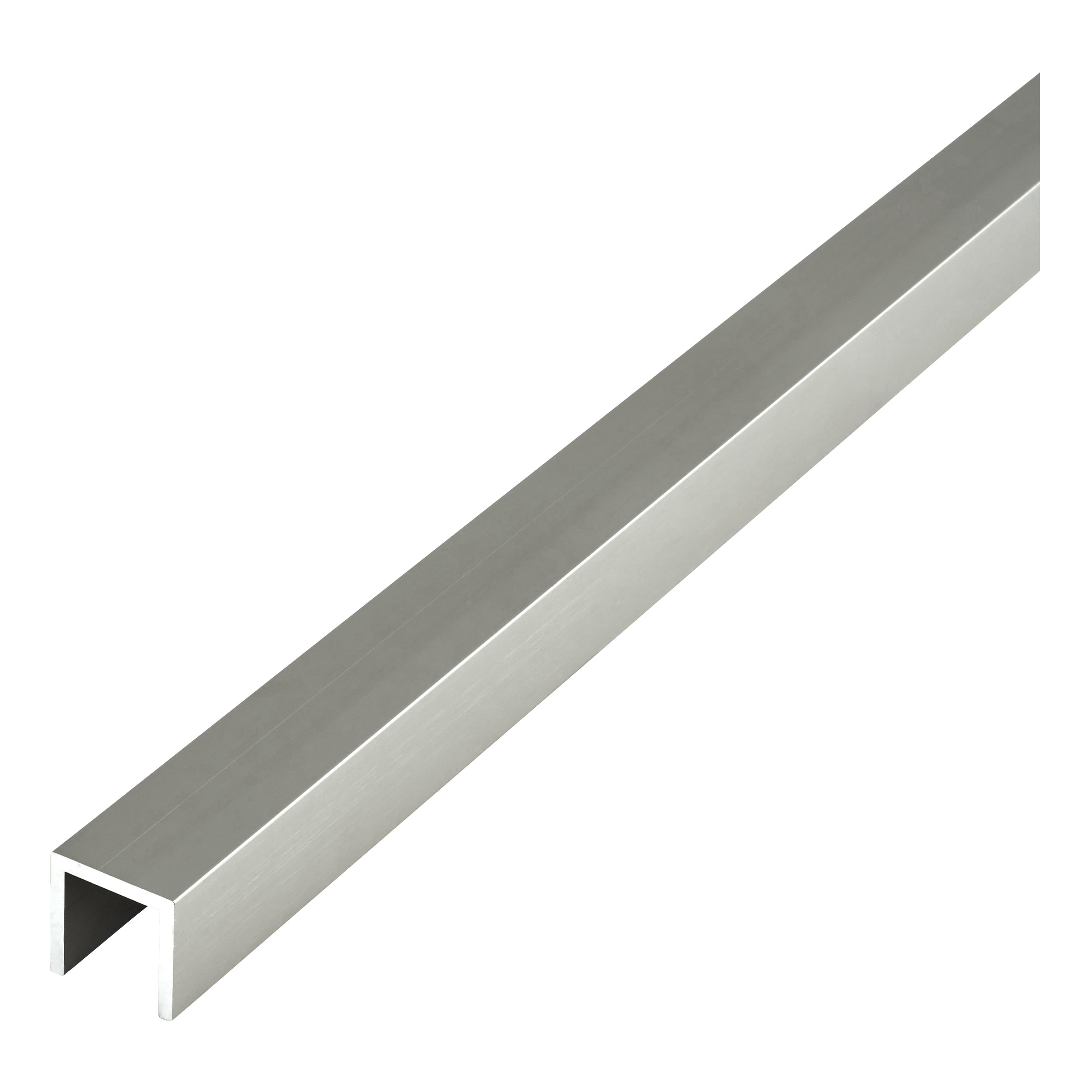 Toilet Cubicle Head Rail - 'U' Channel - 12-13mm Panels - 304 Stainless Steel - view 2
