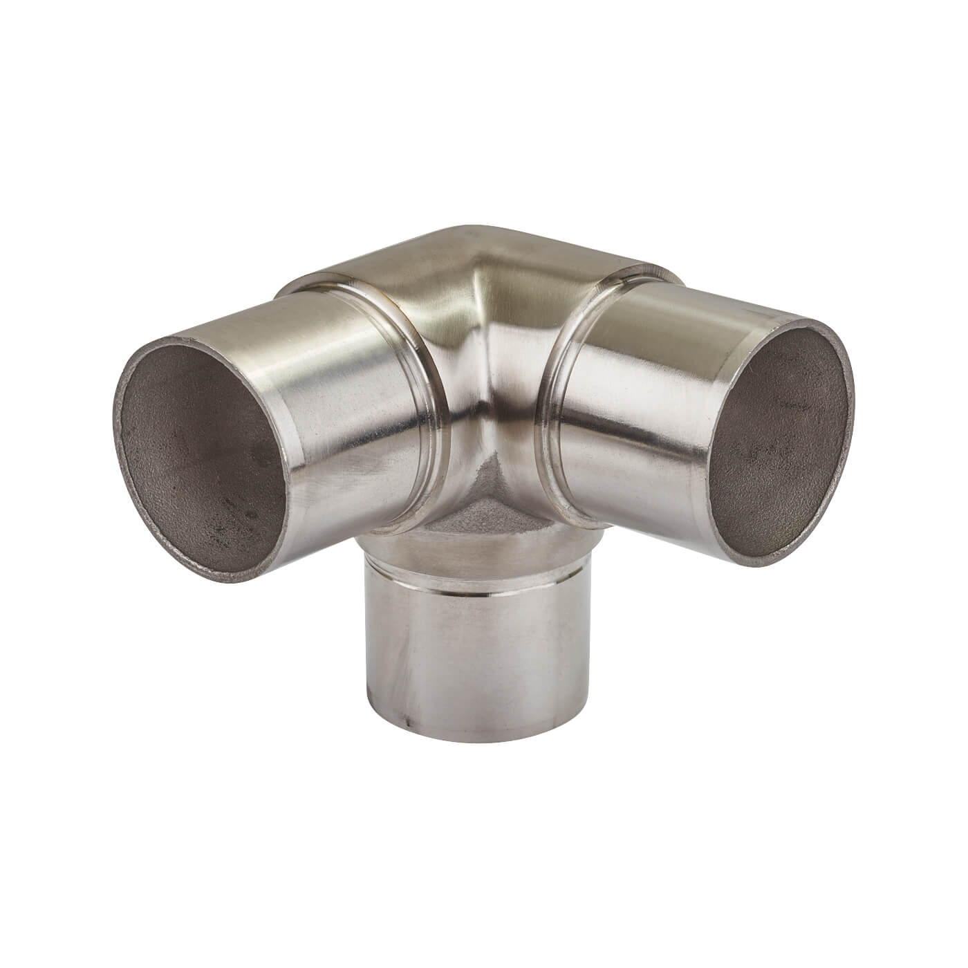 3 Way Elbow - 304 Brushed Satin Stainless Steel - view 2