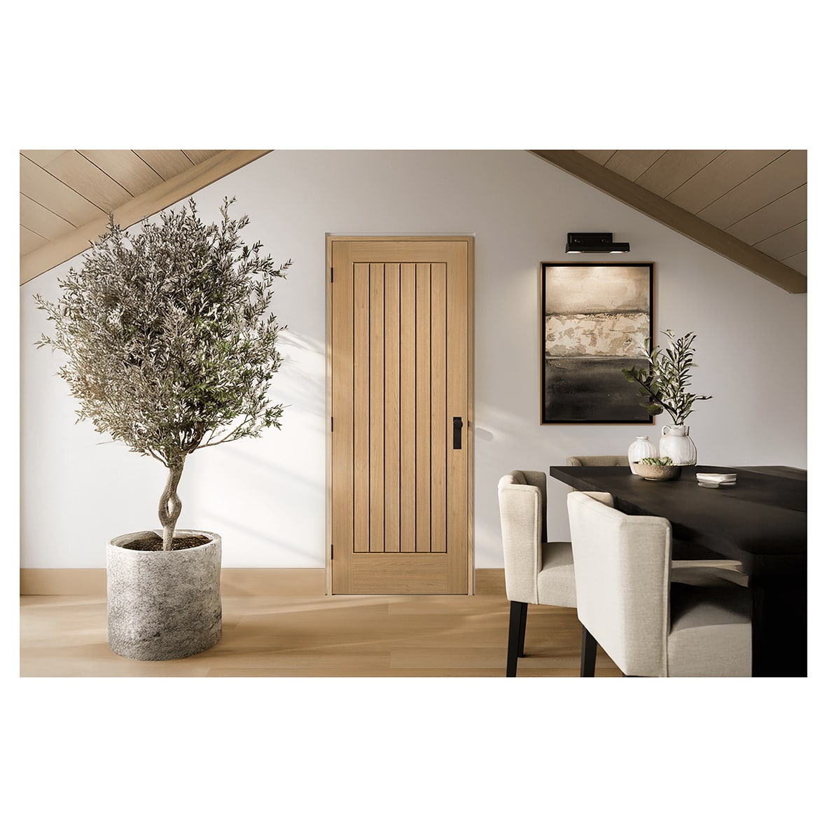 Polished Nickel Fire Rated DIN Euro Lock Door Handles - Westminster - 200 x 55mm - view 2