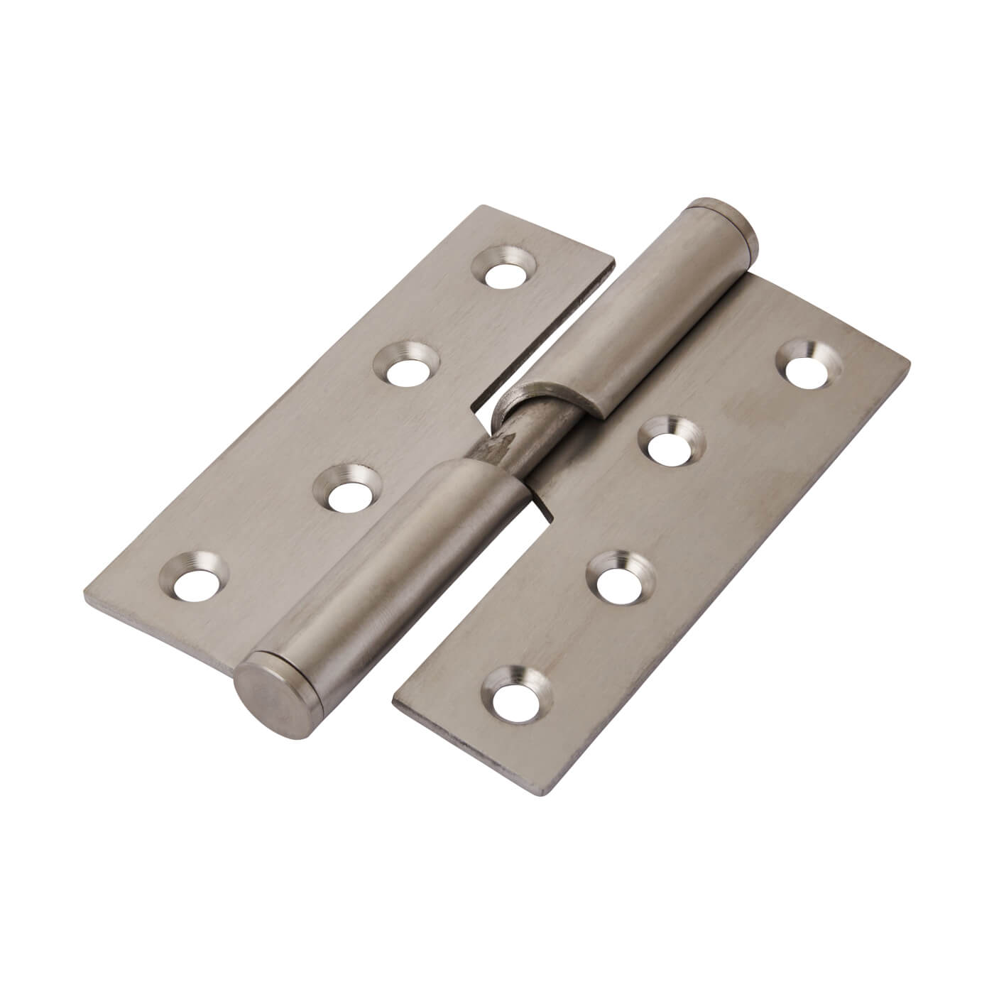 Rising Butt Door Hinge - 102 x 76 x 3mm - Left Hand - Satin Stainless Steel - Pair - view 2