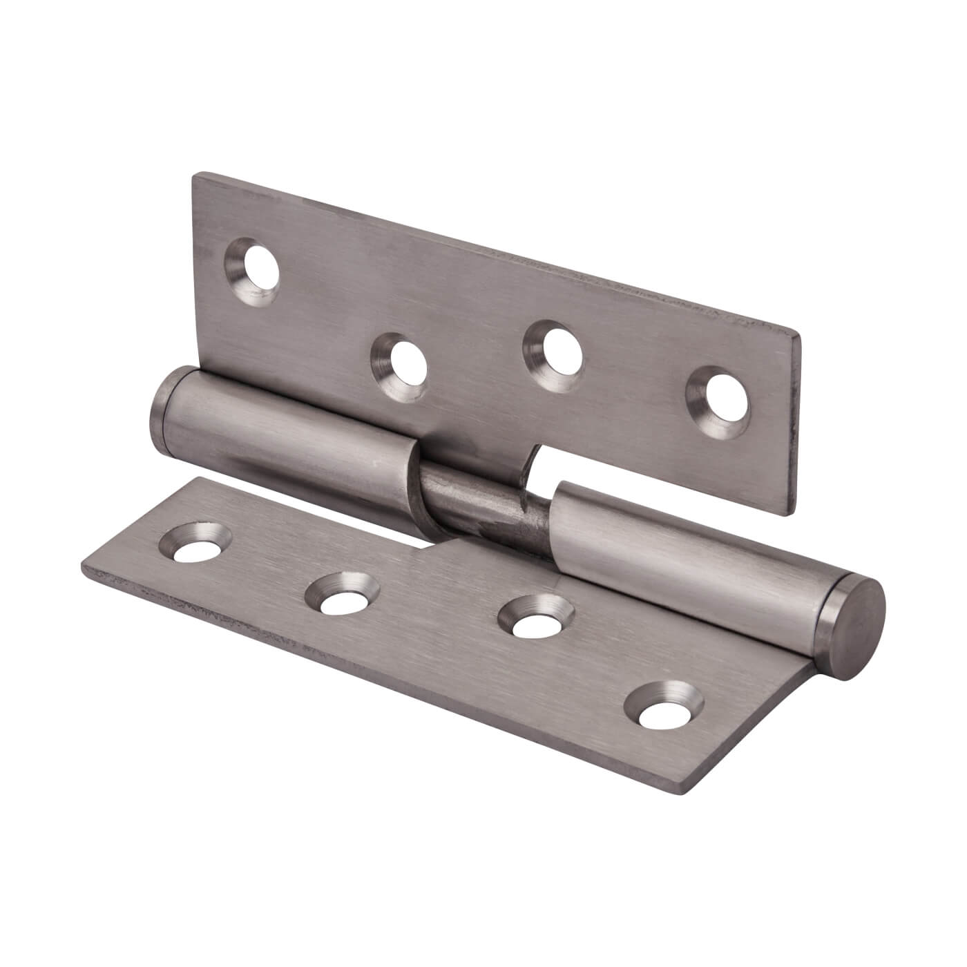 Rising Butt Door Hinge - 102 x 76 x 3mm - Left Hand - Satin Stainless Steel - Pair - view 3