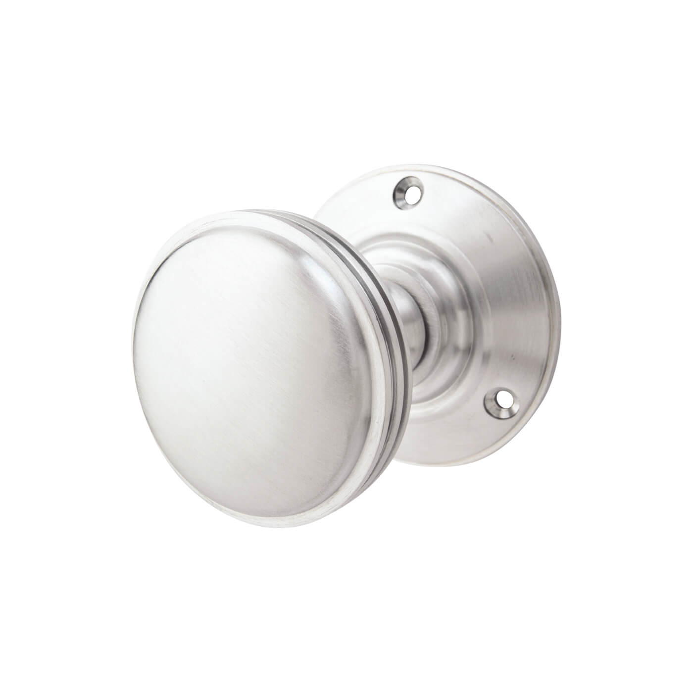 Marcus Satin Chrome Mortice Door Knob - 69mm Rose Diameter - Richmond Range - view 2