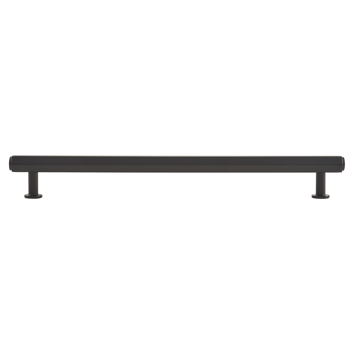 Vesper Hex 14mm T-Bar Cabinet Pull Handle - 224mm Centres - Matt Black - view 2