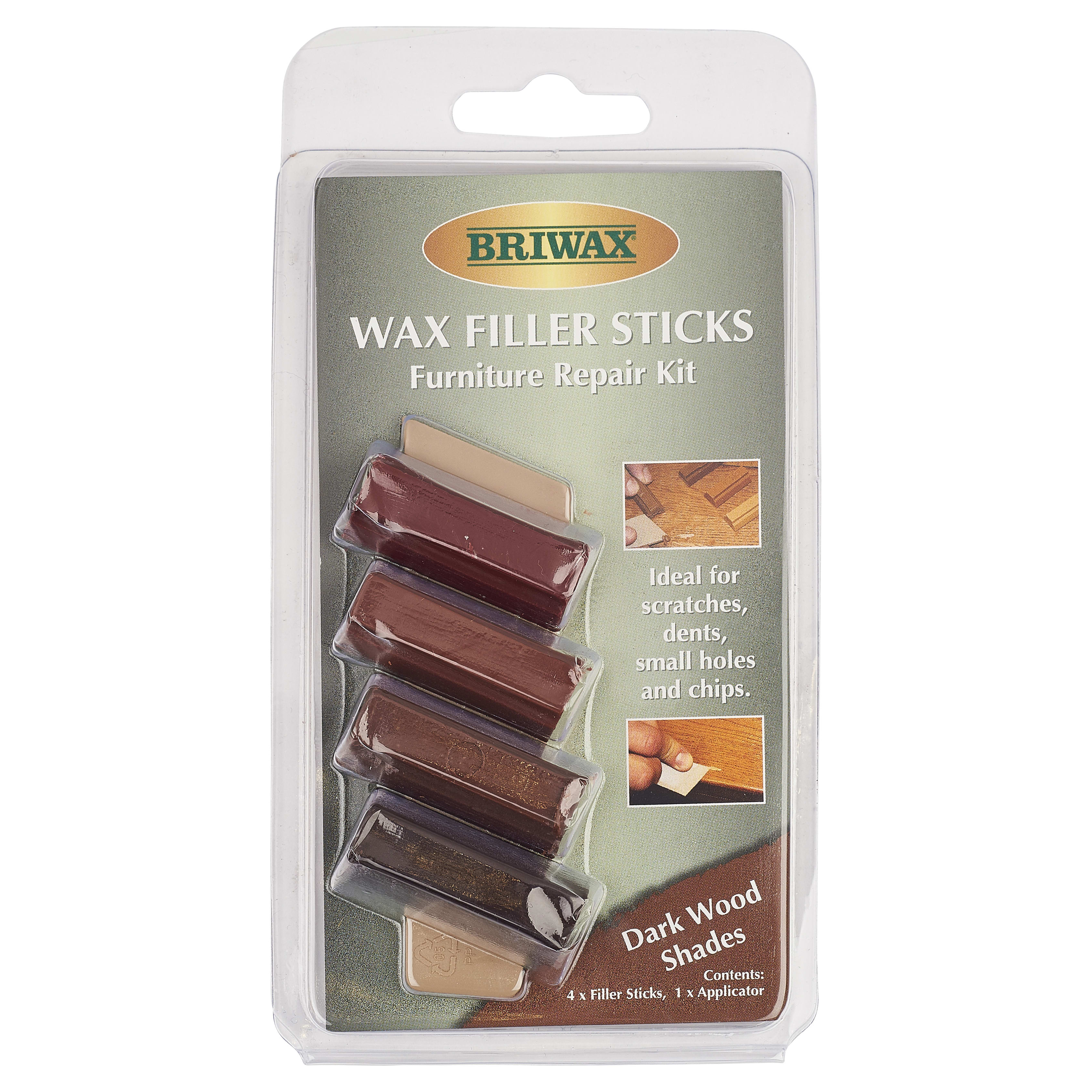 Briwax Filler Repair Sticks - Dark - Pack of 4 - view 2