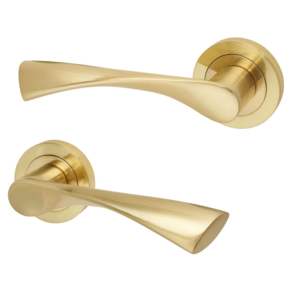 Bolt Through Bathroom Lock - 65mm Case - 44mm Backset - Antique Brass - view 2