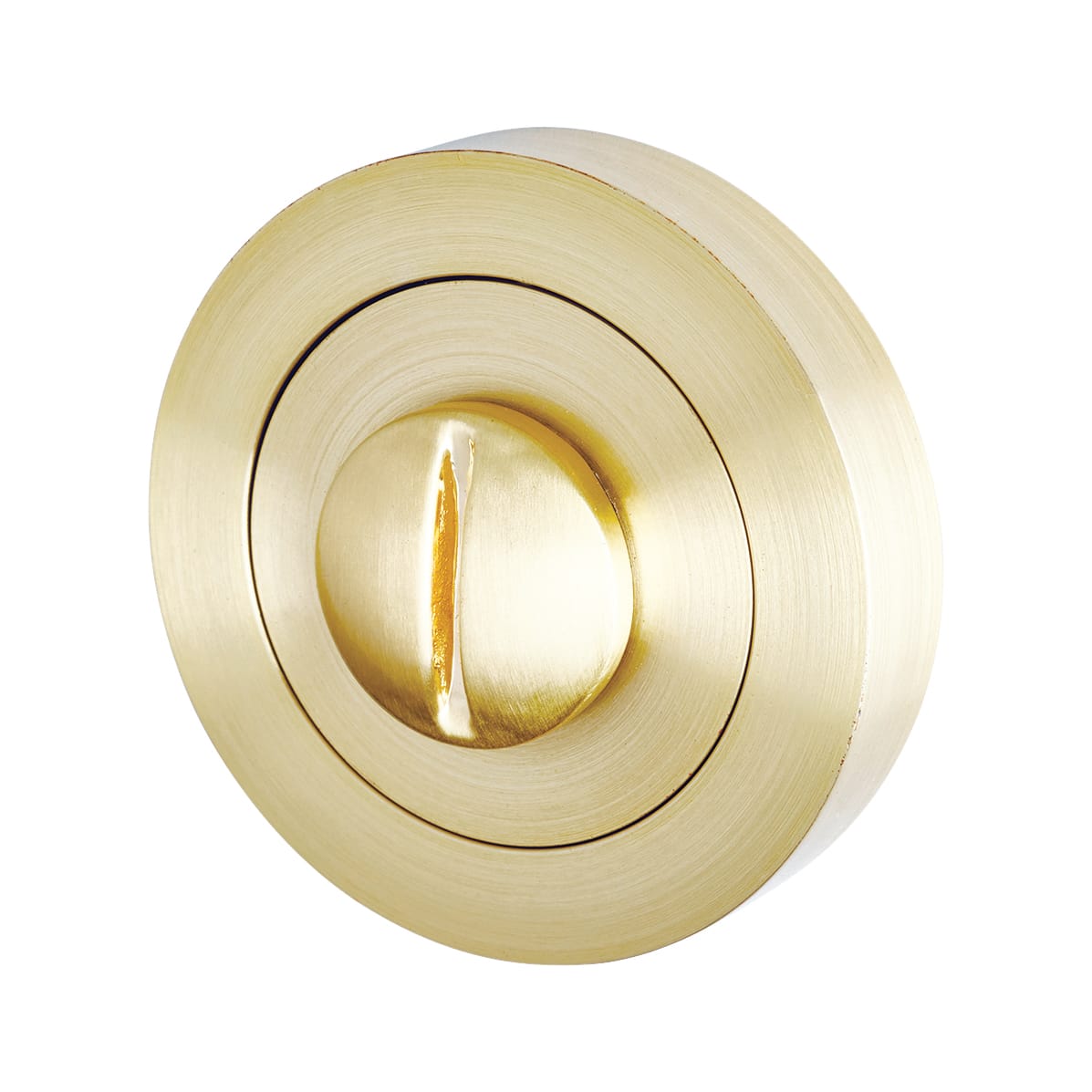 Bolt Through Bathroom Lock - 65mm Case - 44mm Backset - Antique Brass - view 6