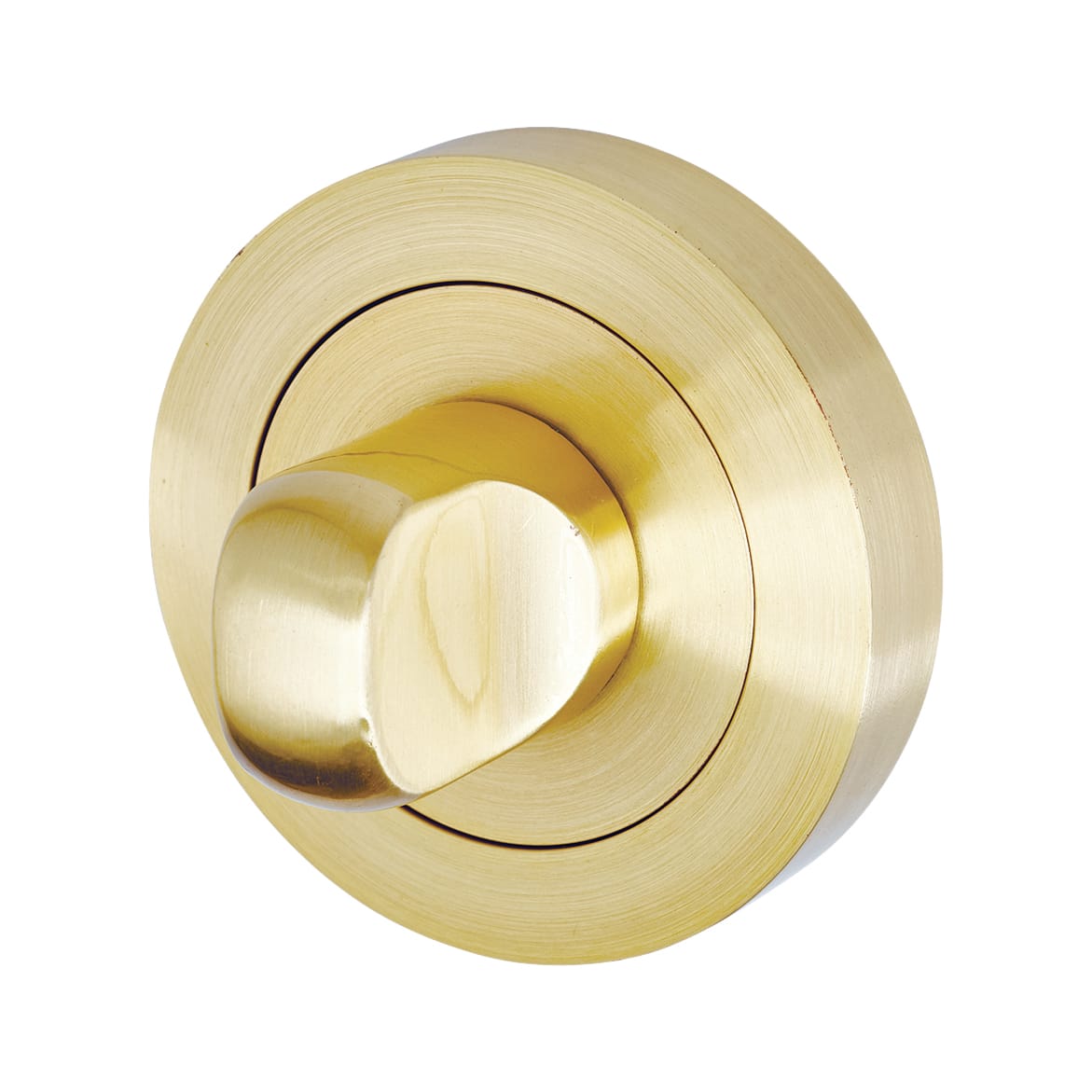 Bolt Through Bathroom Lock - 65mm Case - 44mm Backset - Antique Brass - view 7