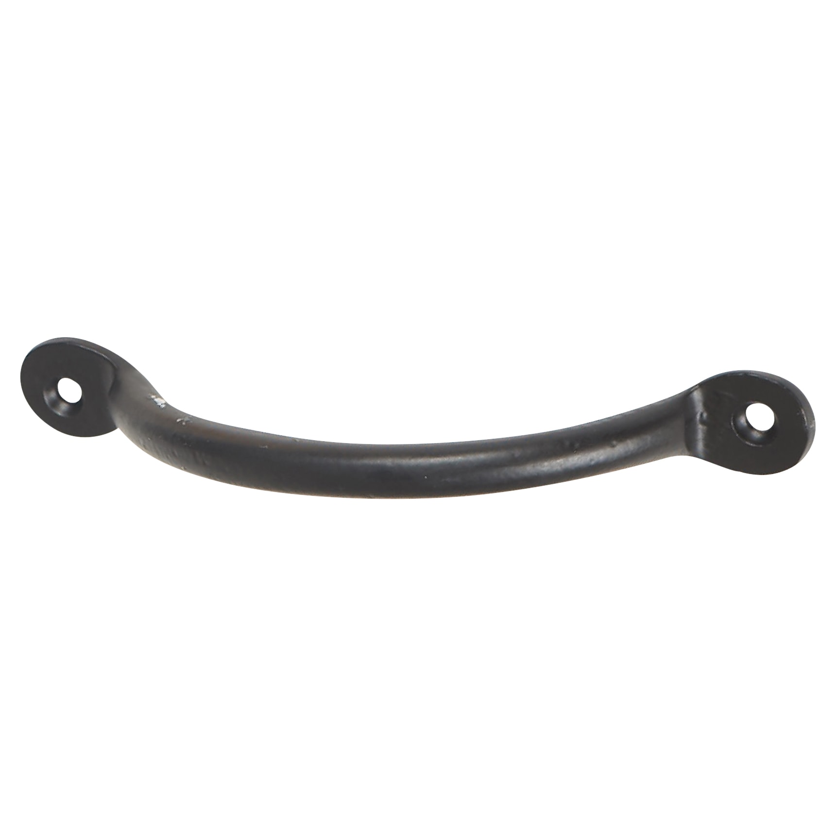 Bean Bow Cabinet Pull Handle - 115mm Centres - Black Iron - view 2
