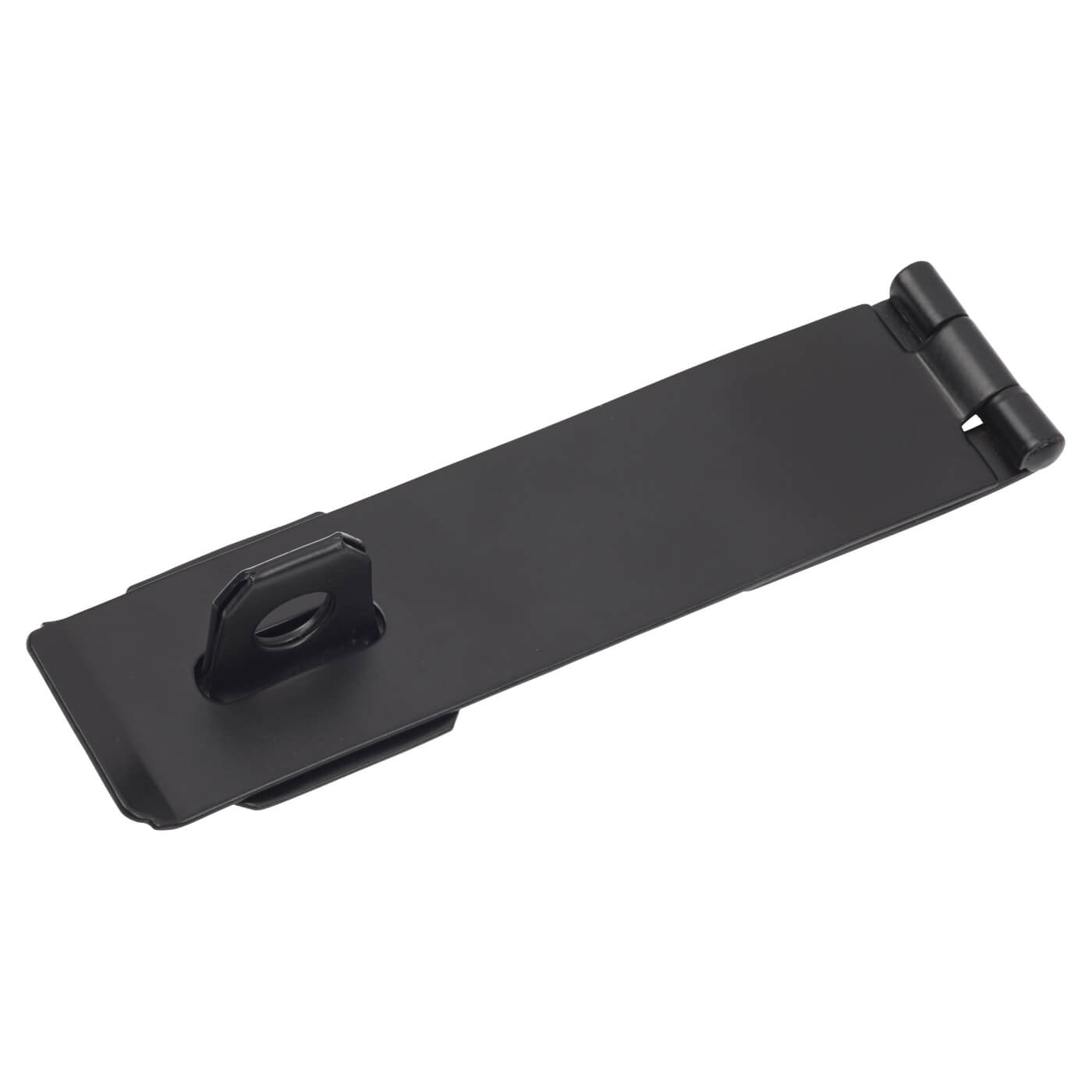 Light Duty Safety Hasp & Staple - 150mm Length - Black - view 4